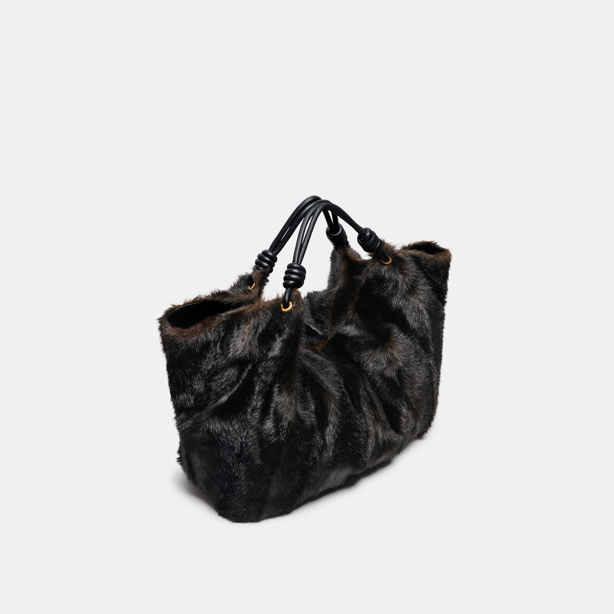 LILEE TOTE ESPRESSO FAUX FUR - view 3