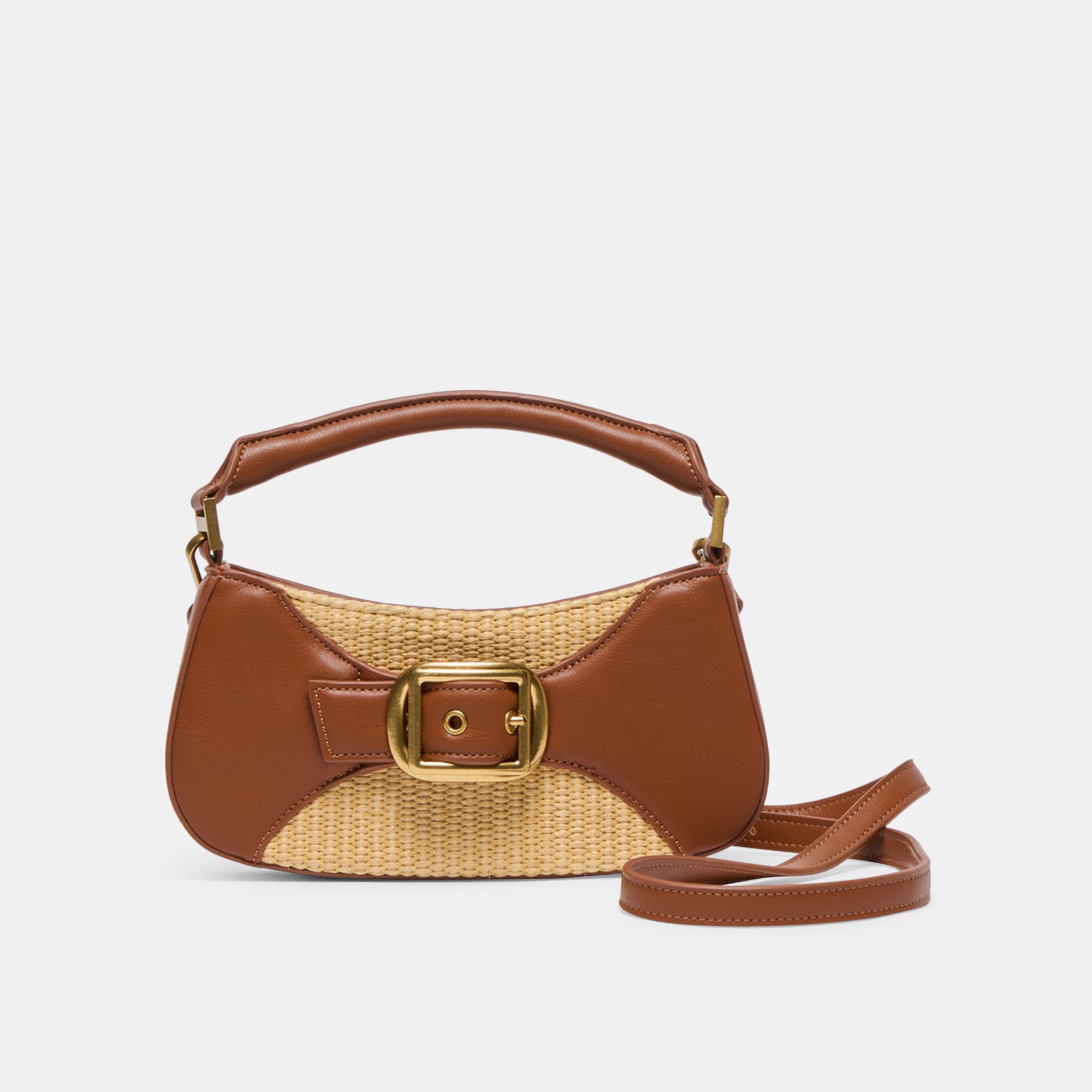 NUALA RAFFIA HANDBAG SADDLE STELLA - view 10