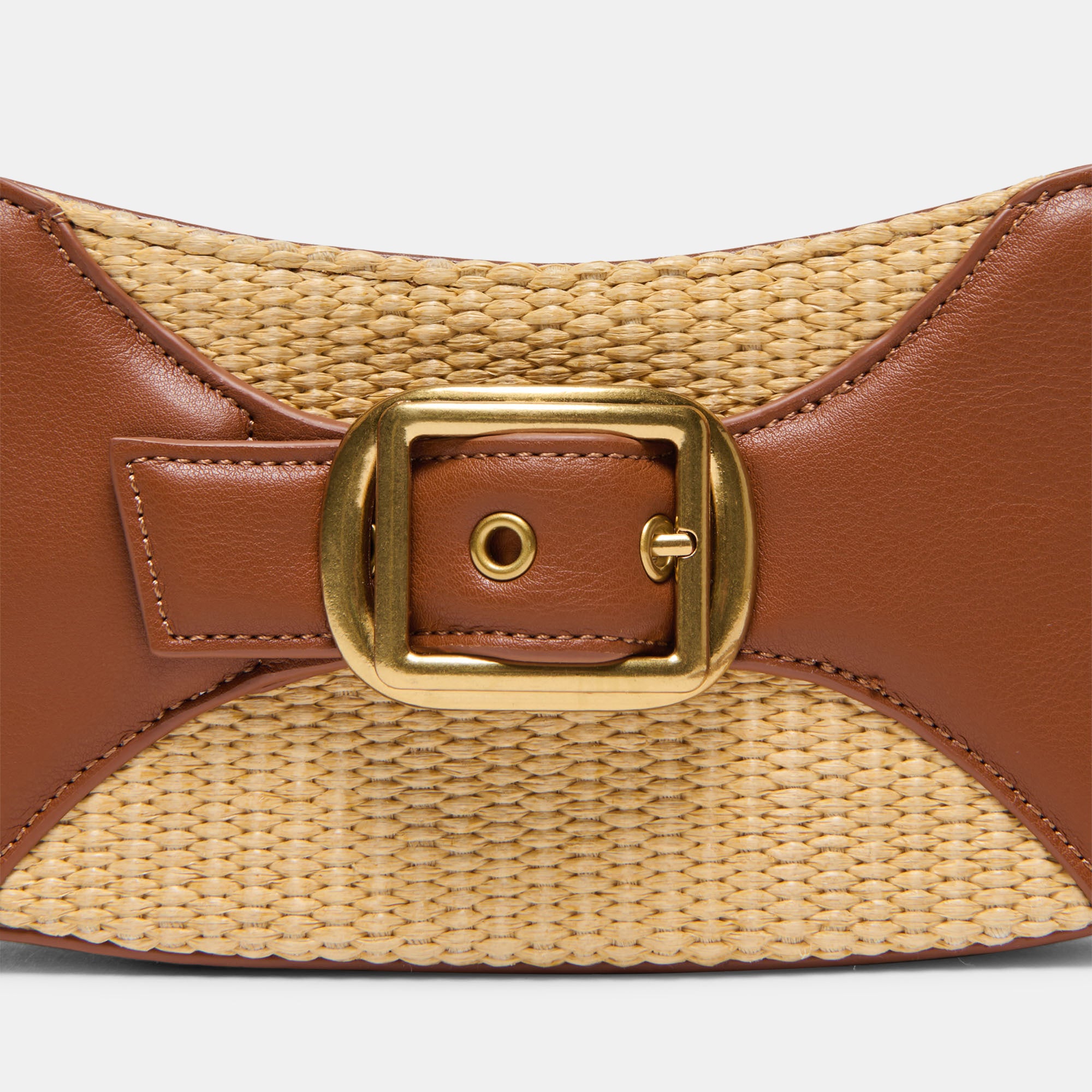NUALA RAFFIA HANDBAG SADDLE STELLA - view 5
