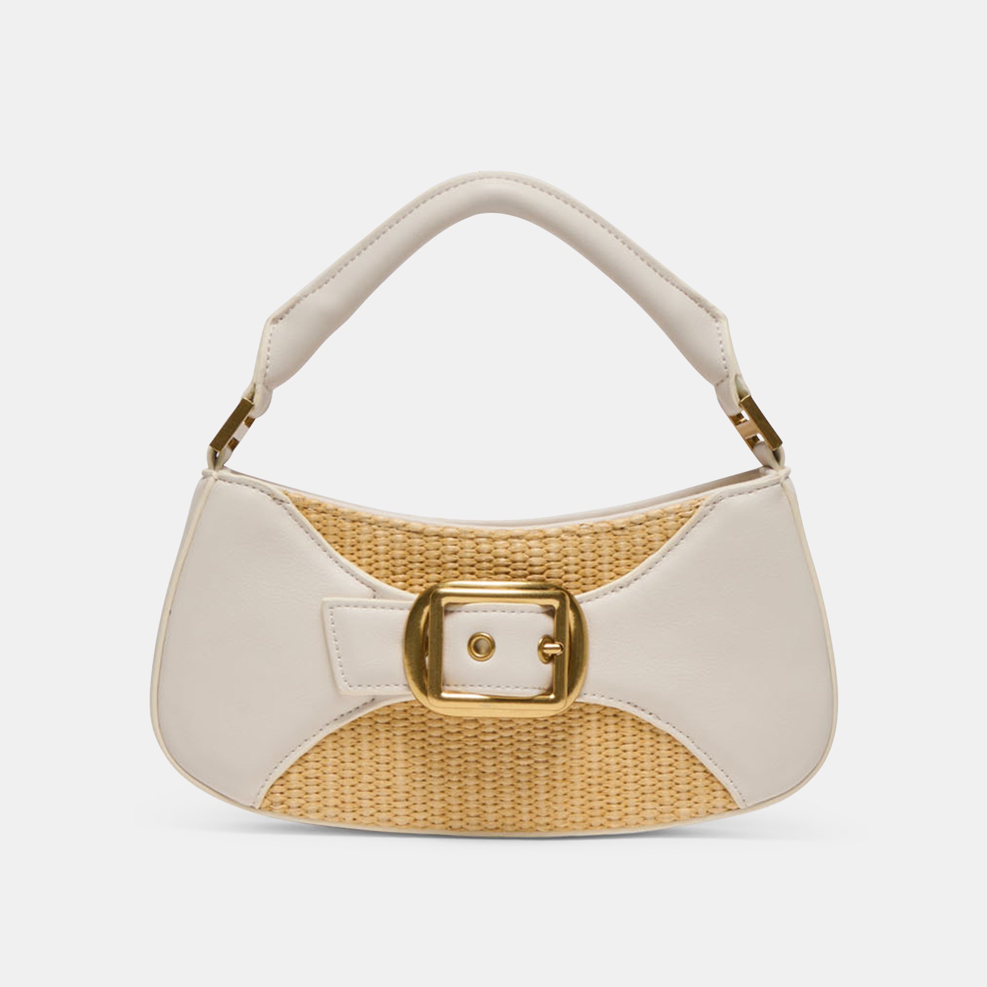 NUALA RAFFIA HANDBAG WHITE STELLA - view 3