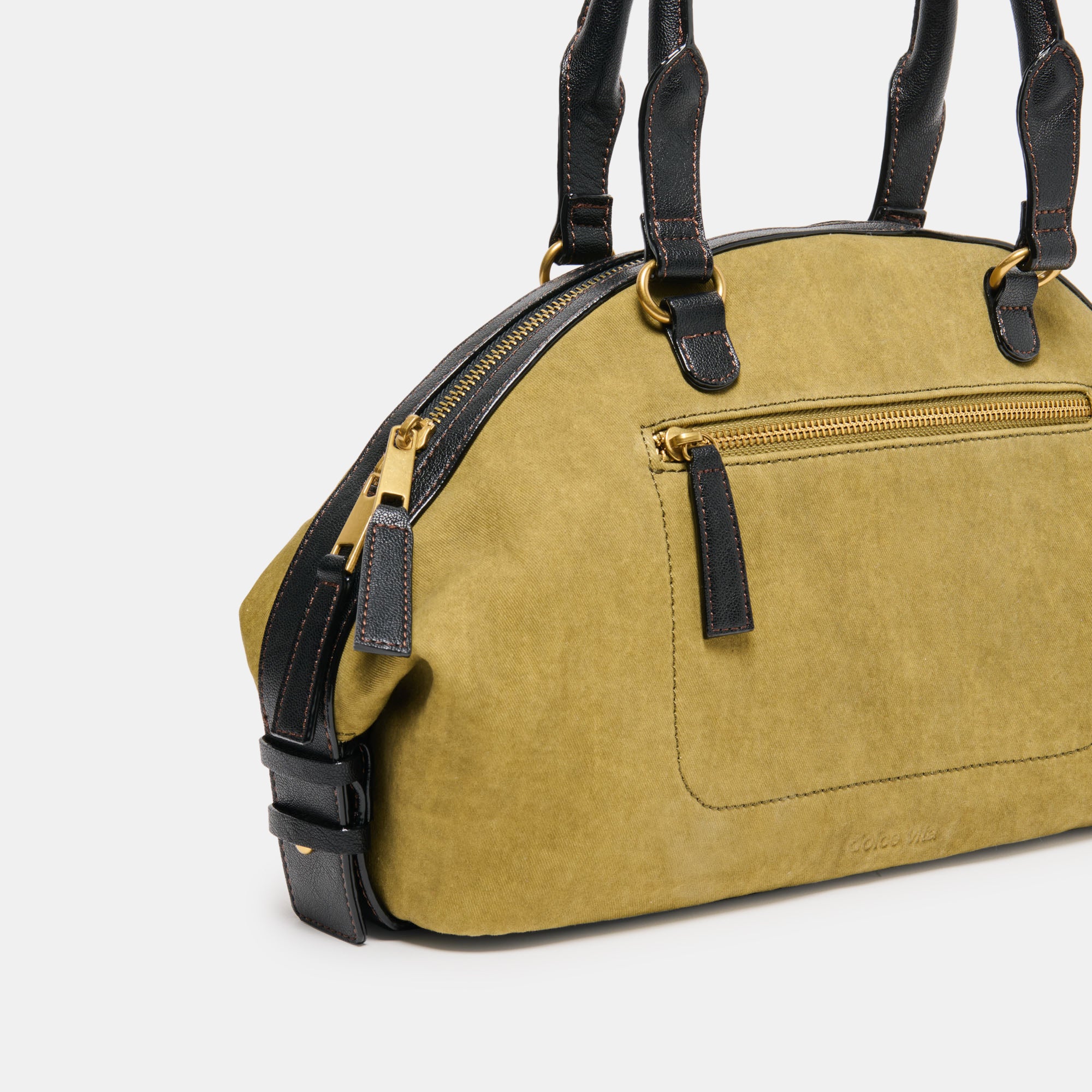 SION HANDBAG OLIVE CANVAS - view 2