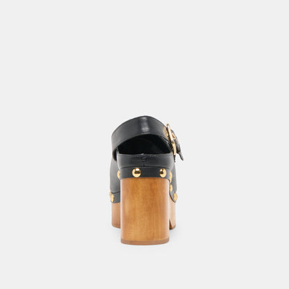 ADELAN CLOGS BLACK LEATHER