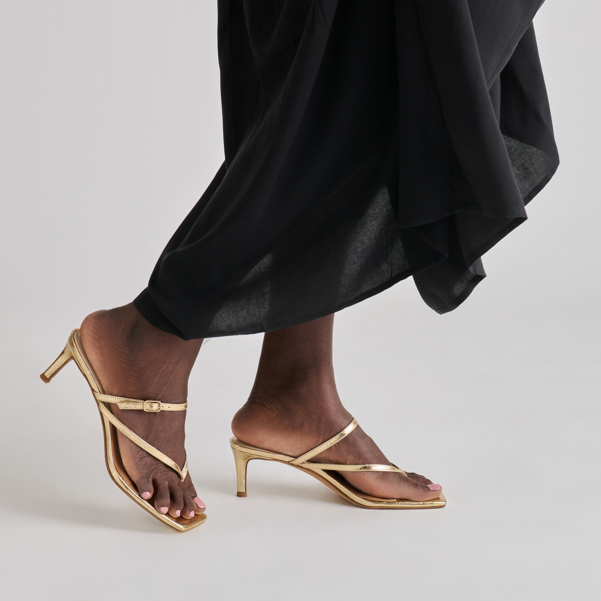 BIAGA HEELS GOLD DISTRESSED LEATHER - view 4
