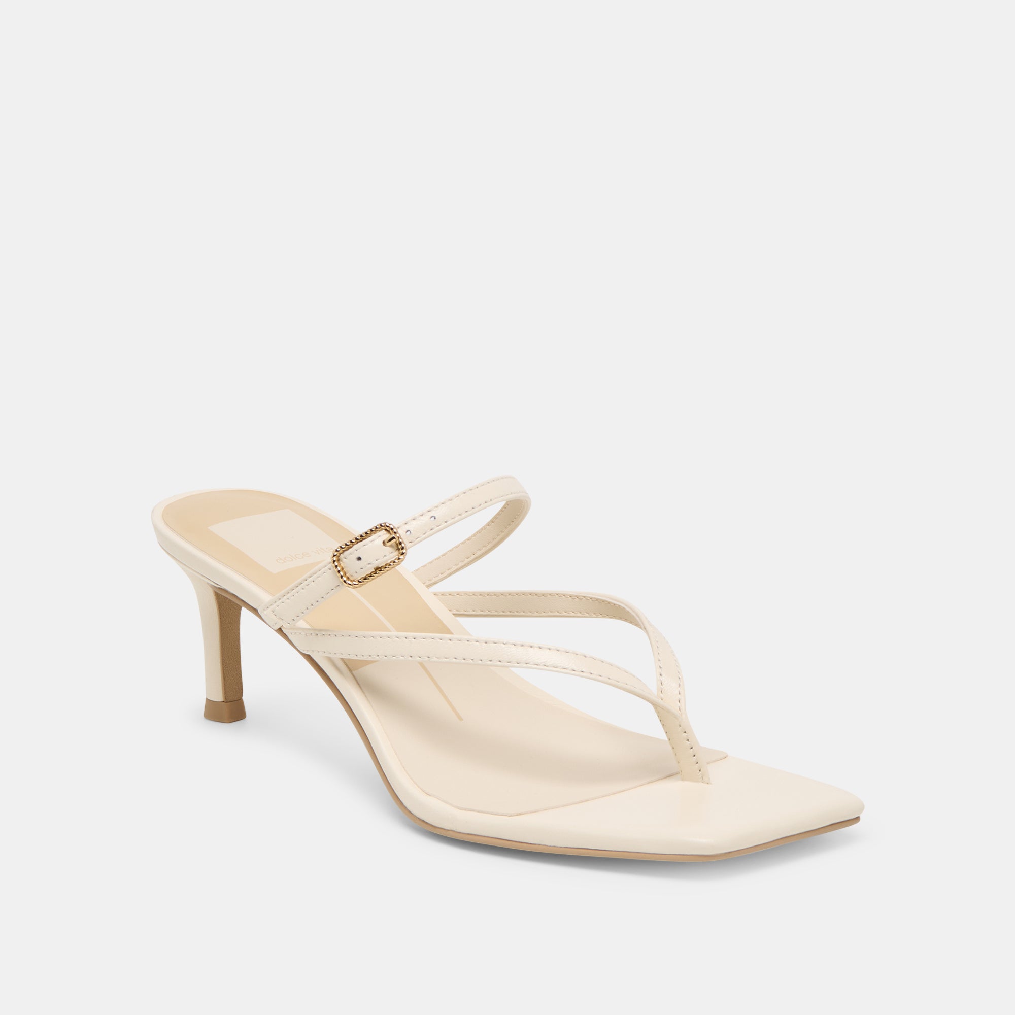 BIAGA HEELS OFF WHITE LEATHER - view 2