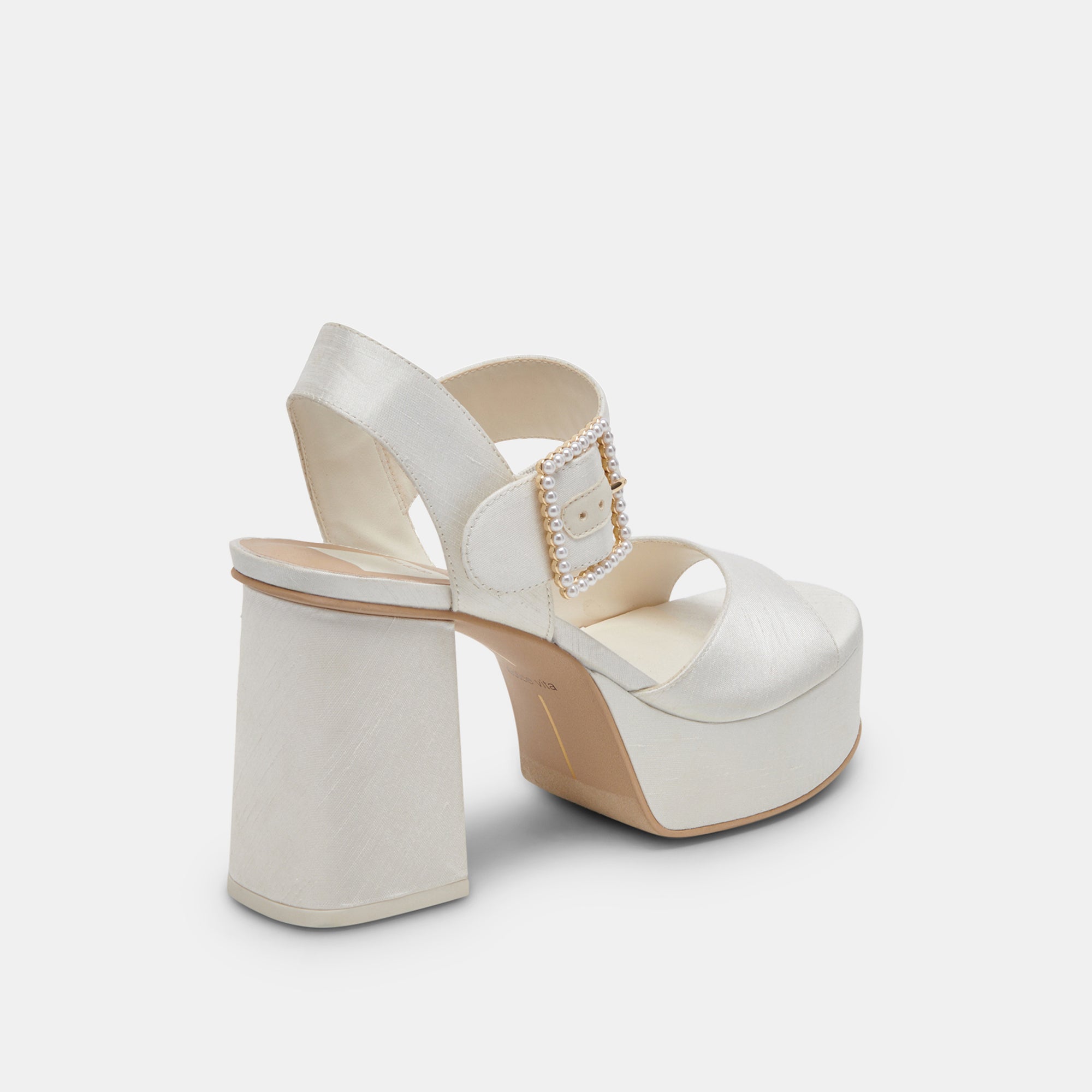 BOBBY PEARL HEELS WHITE PEARLS - re:vita - view 6