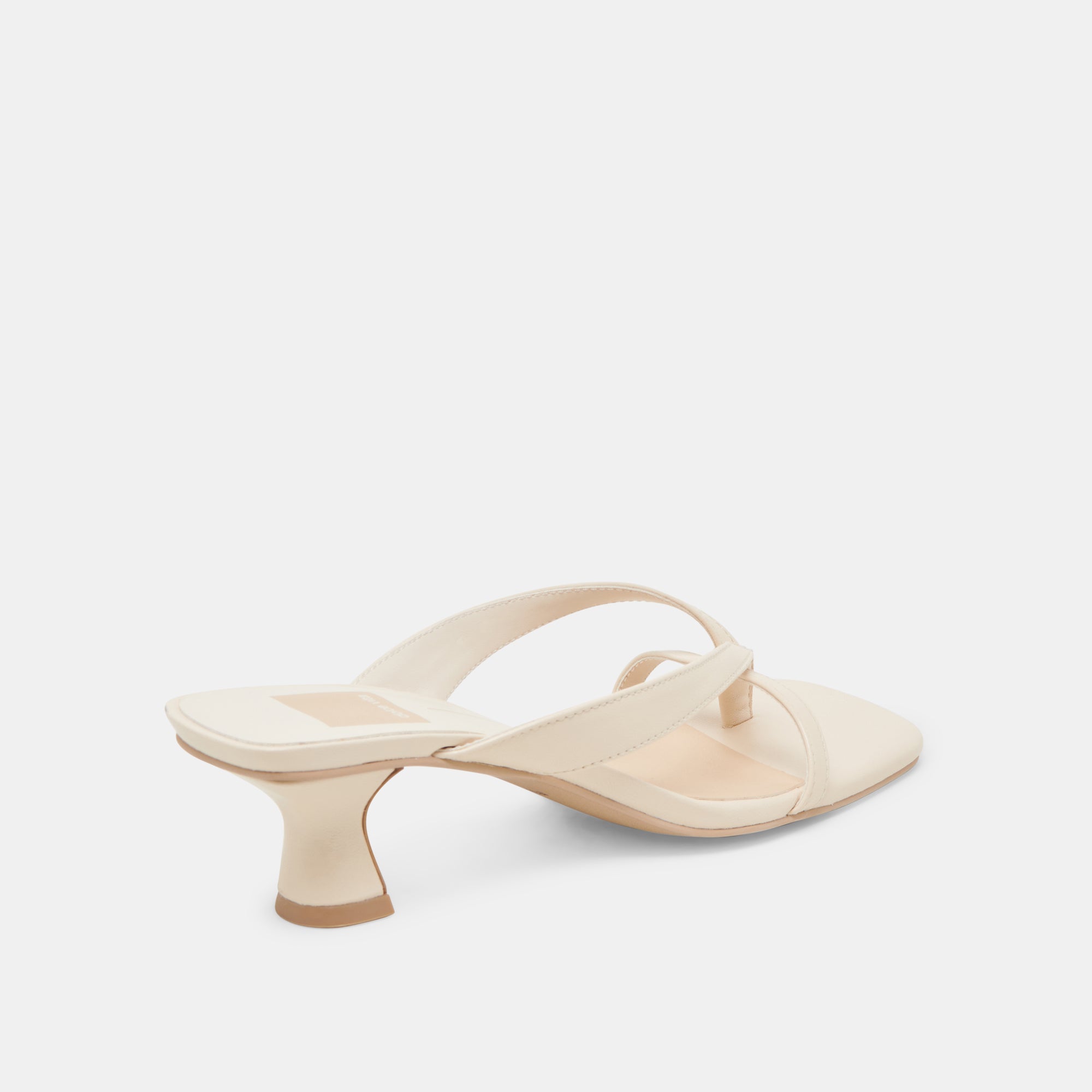 BREVEL WIDE HEELS BONE LEATHER - view 3