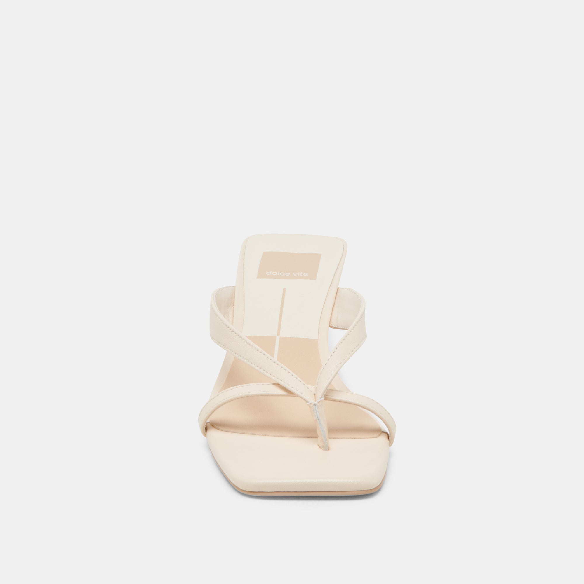 BREVEL WIDE HEELS BONE LEATHER - view 6
