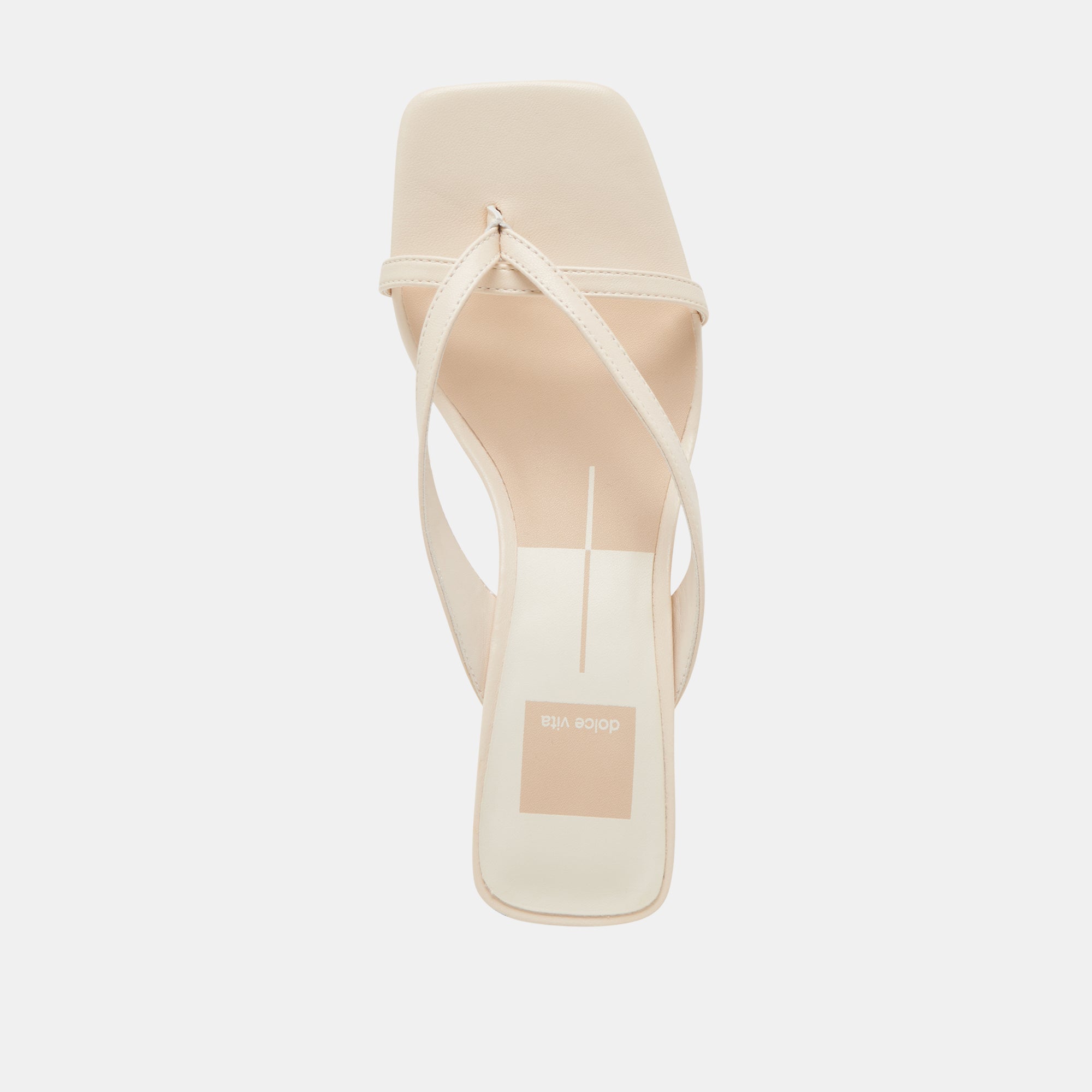 BREVEL WIDE HEELS BONE LEATHER - view 8