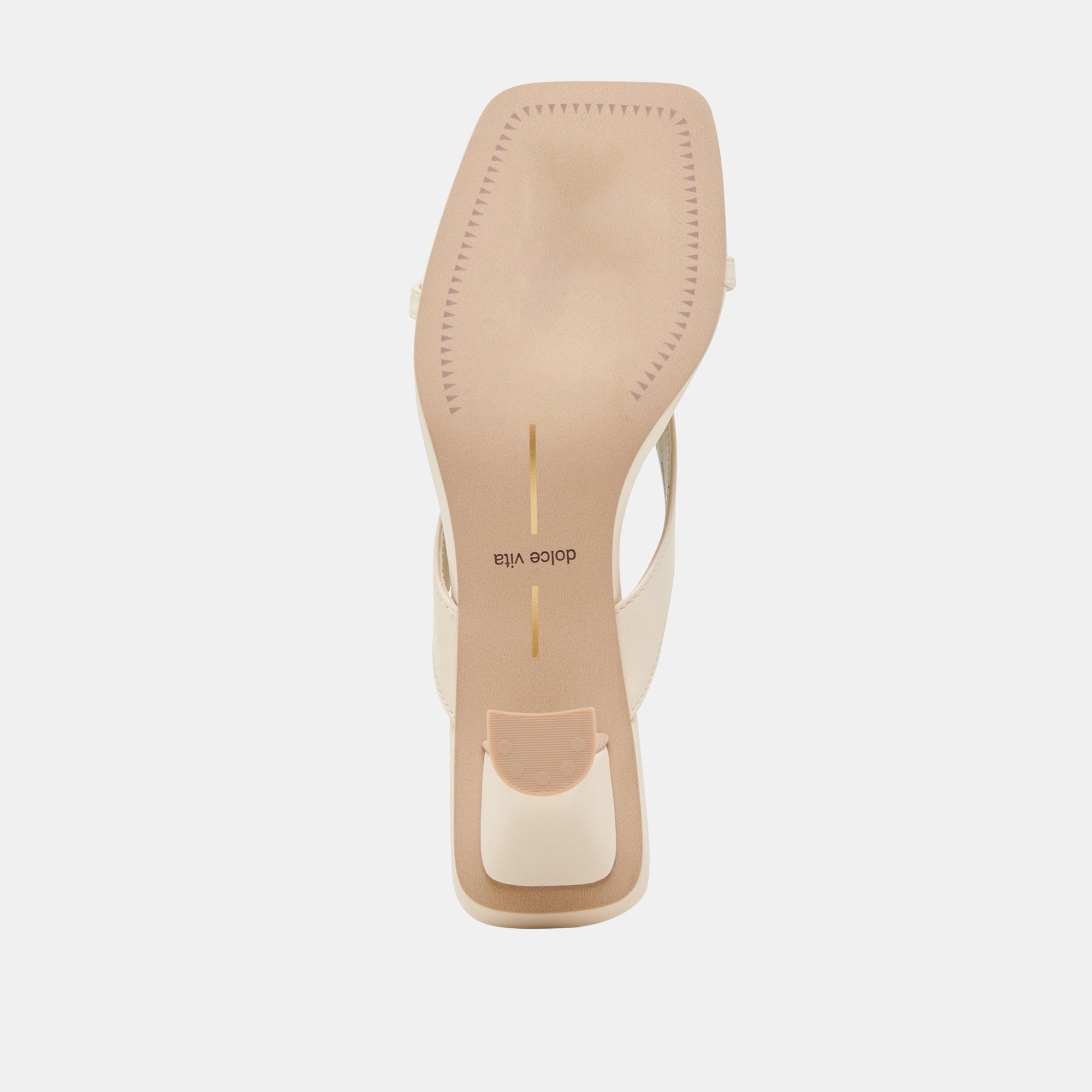 BREVEL WIDE HEELS BONE LEATHER - view 9