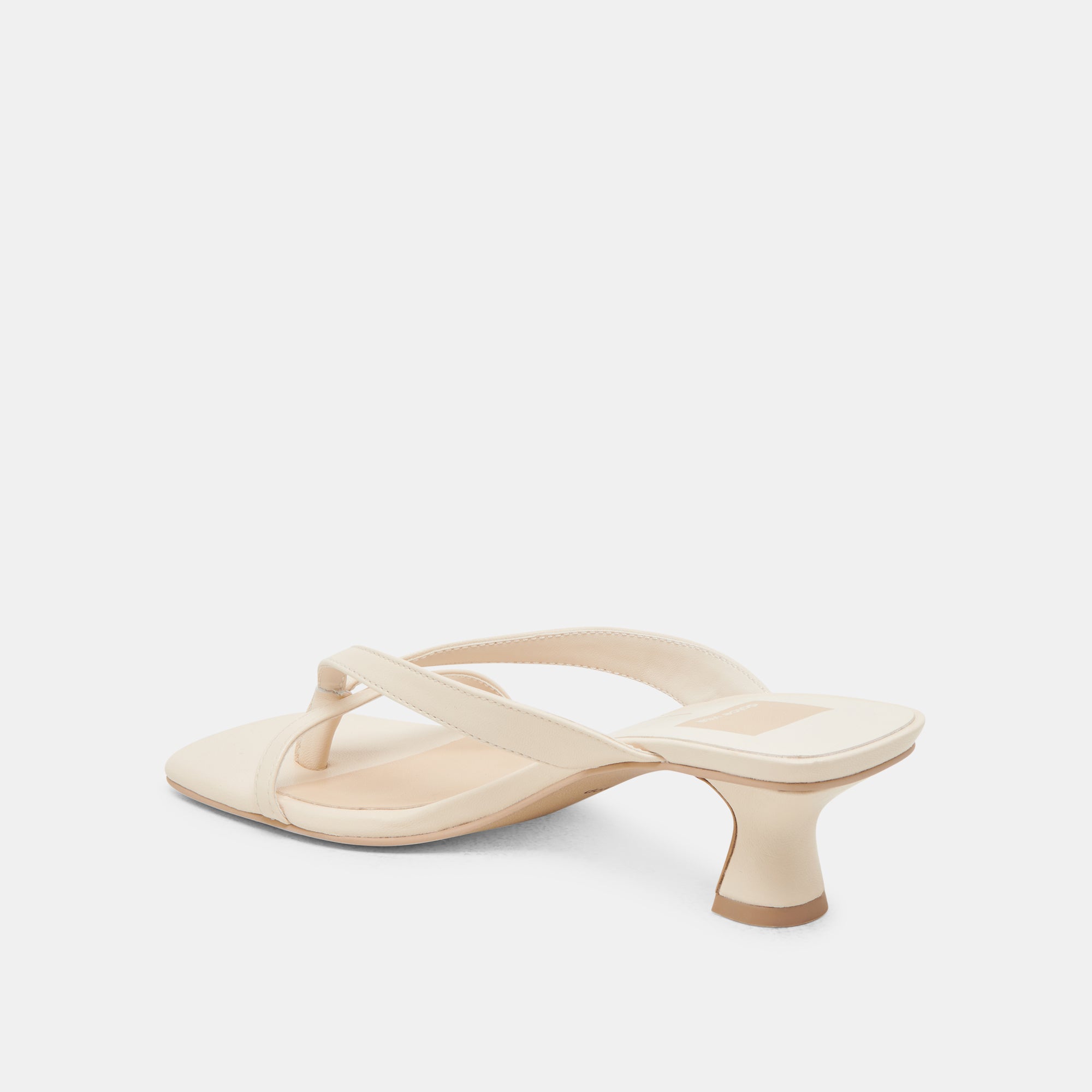 BREVEL WIDE HEELS BONE LEATHER - view 5