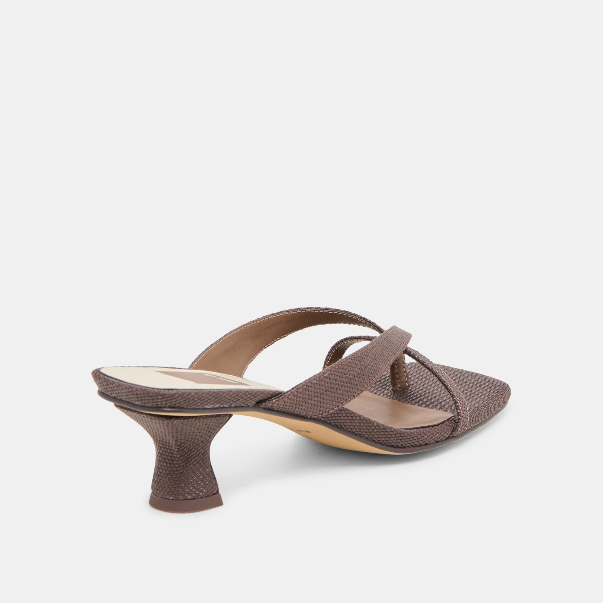 BREVEL HEELS CHOCOLATE RAFFIA - view 5