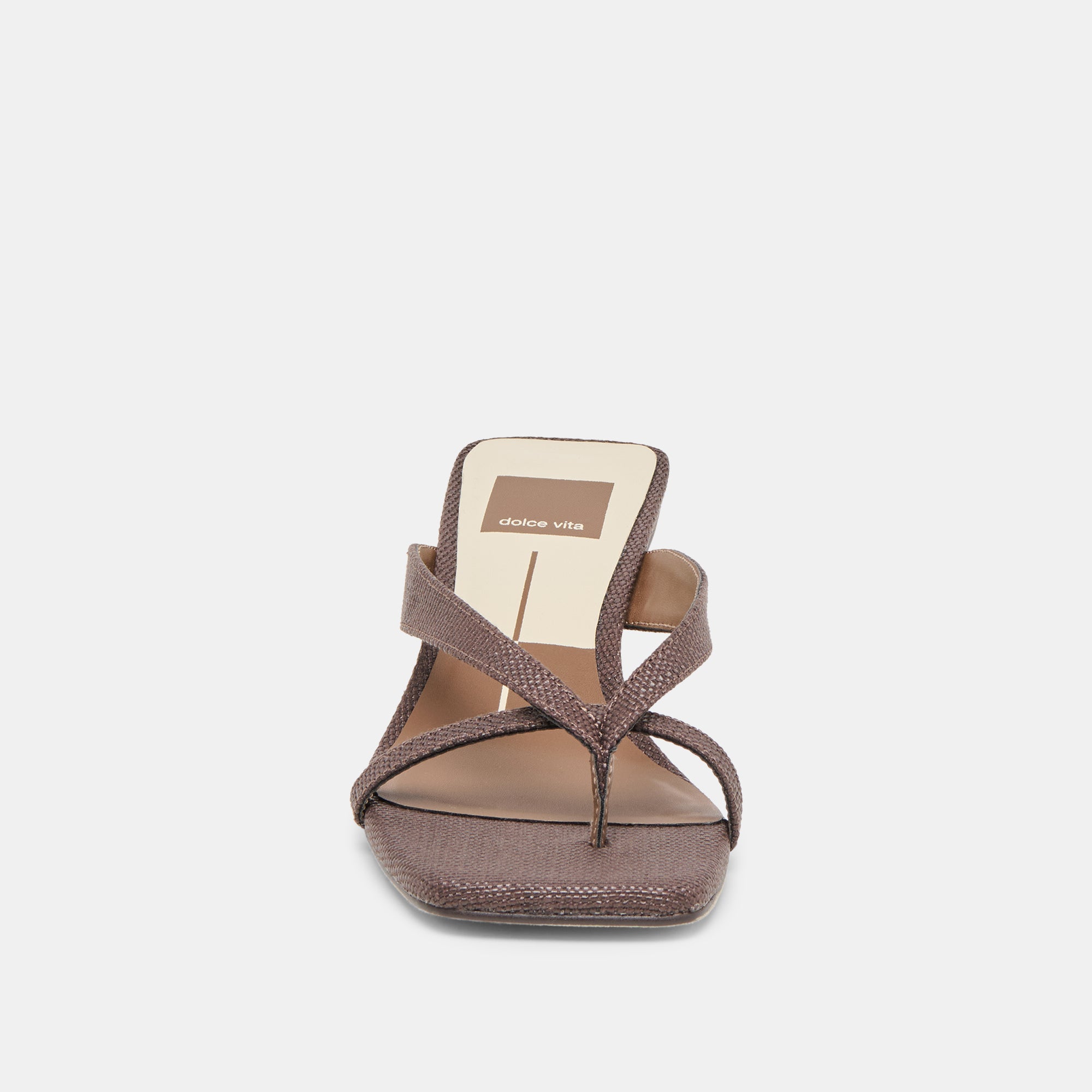 BREVEL HEELS CHOCOLATE RAFFIA - view 9