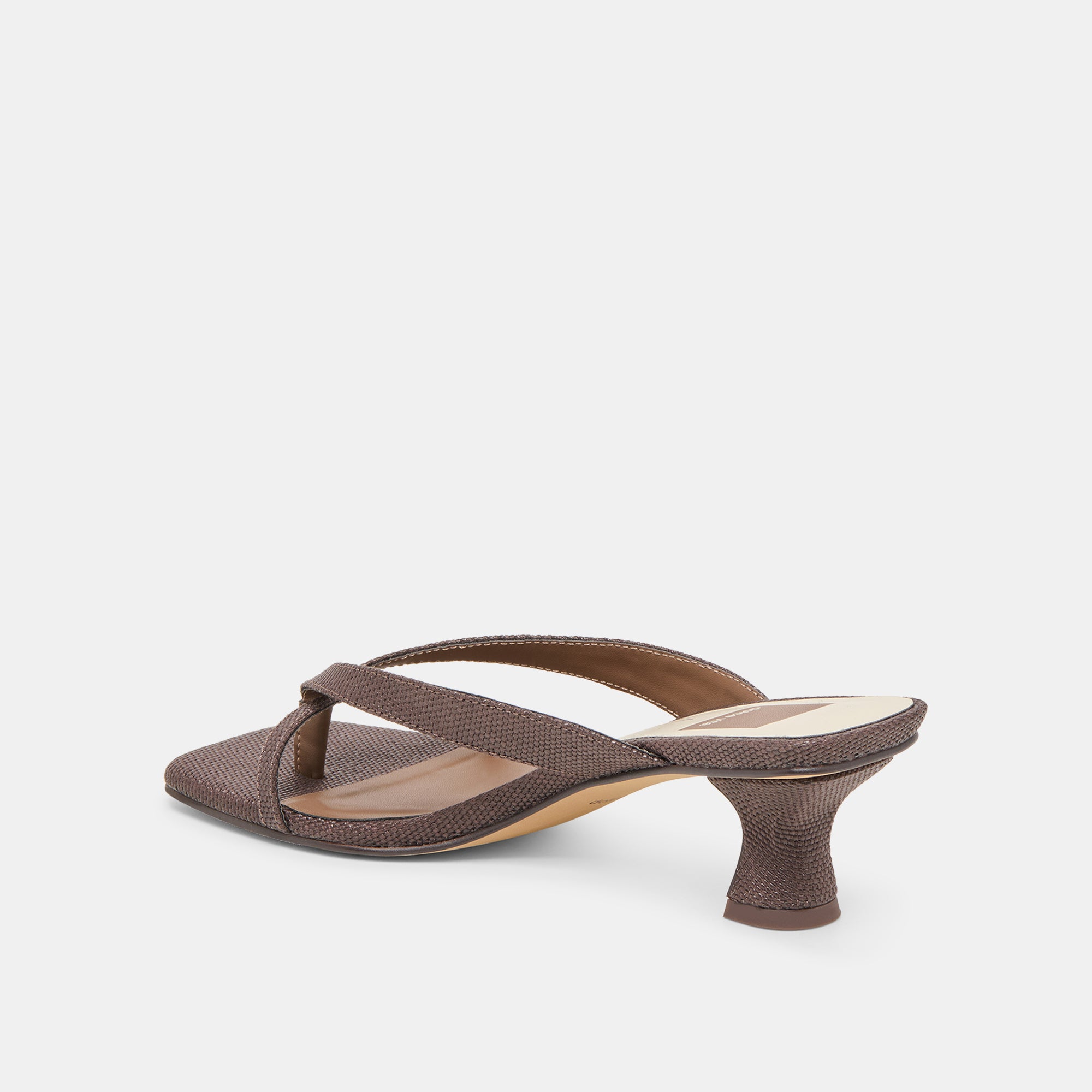 BREVEL HEELS CHOCOLATE RAFFIA - view 8