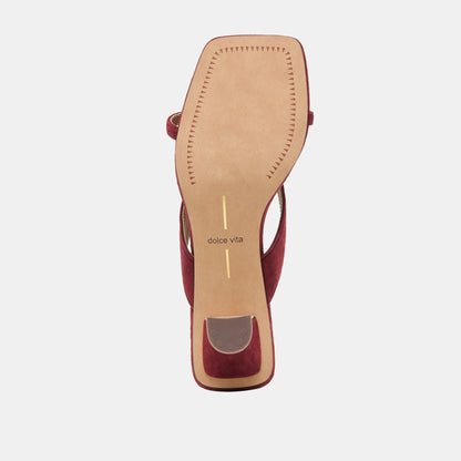 BREVEL HEELS OXBLOOD SUEDE