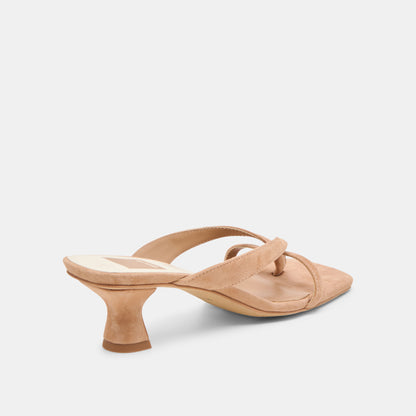 BREVEL HEELS TOFFEE SUEDE