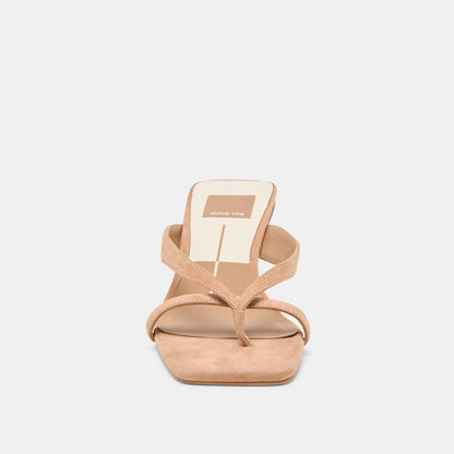BREVEL HEELS TOFFEE SUEDE