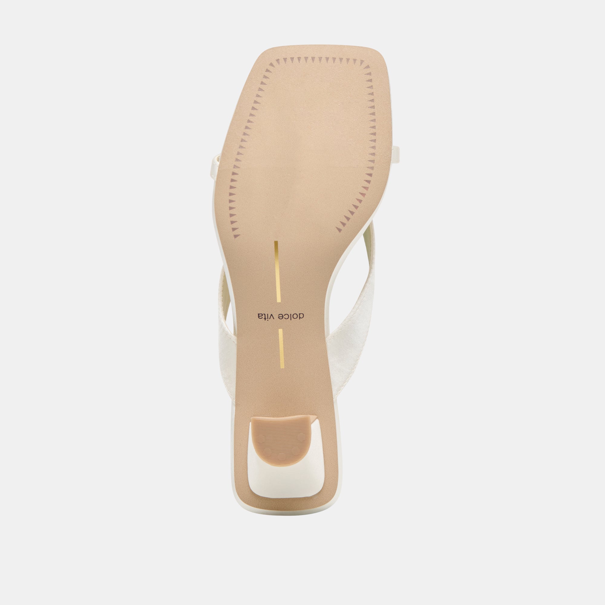 BREVEL WIDE HEELS TRUE WHITE SATIN - view 9