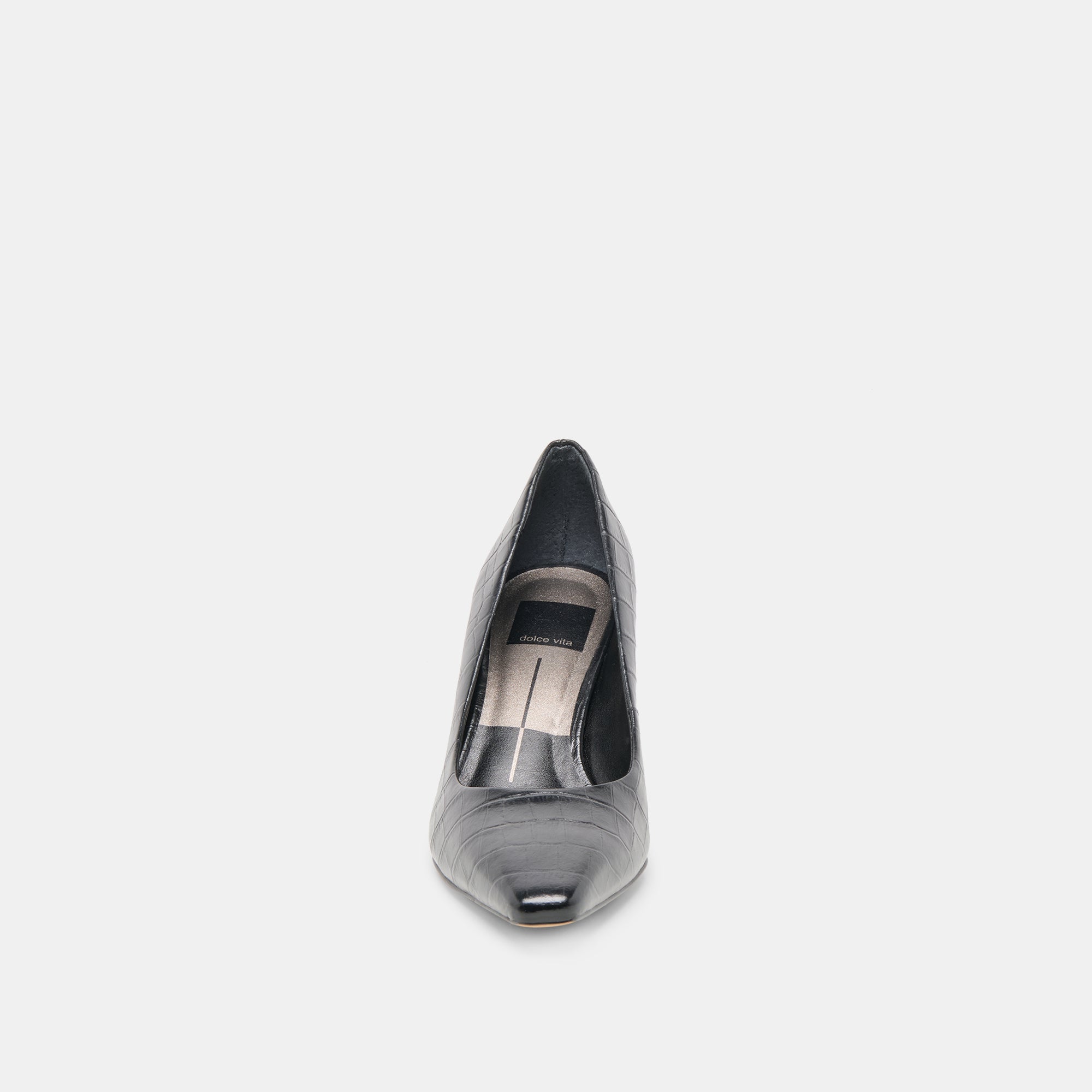 BRIONA HEELS NOIR CROCO EMBOSSED LEATHER - view 6