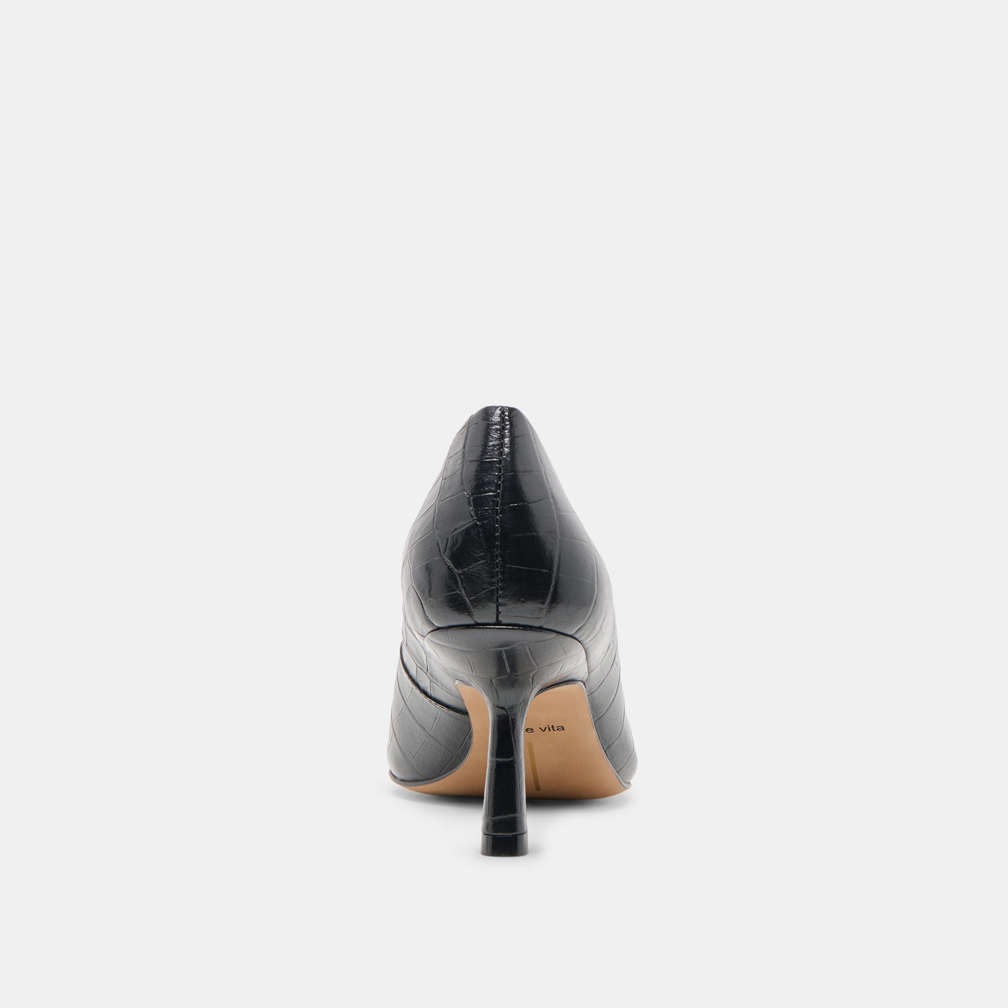 BRIONA HEELS NOIR CROCO EMBOSSED LEATHER - view 7