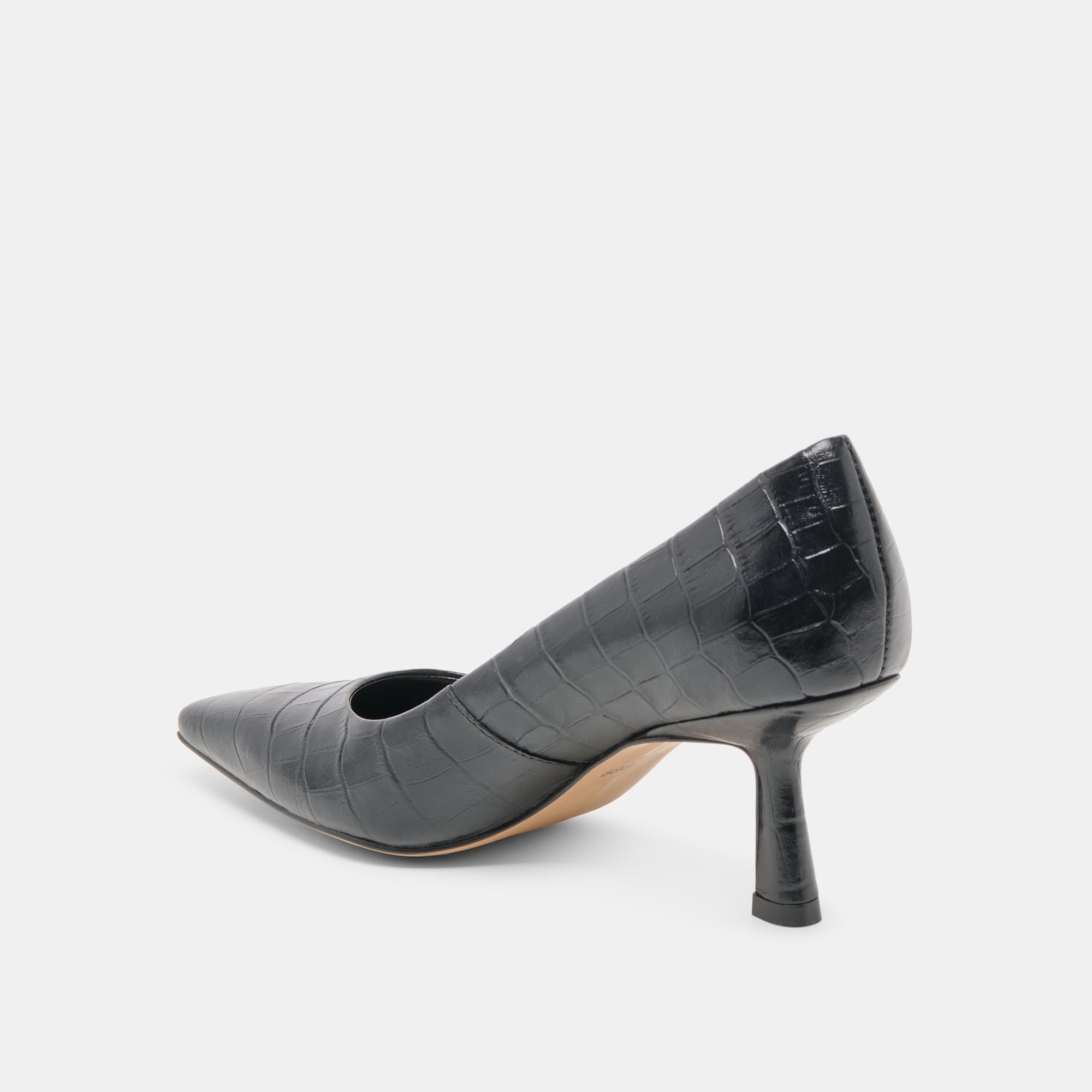 BRIONA HEELS NOIR CROCO EMBOSSED LEATHER - view 5