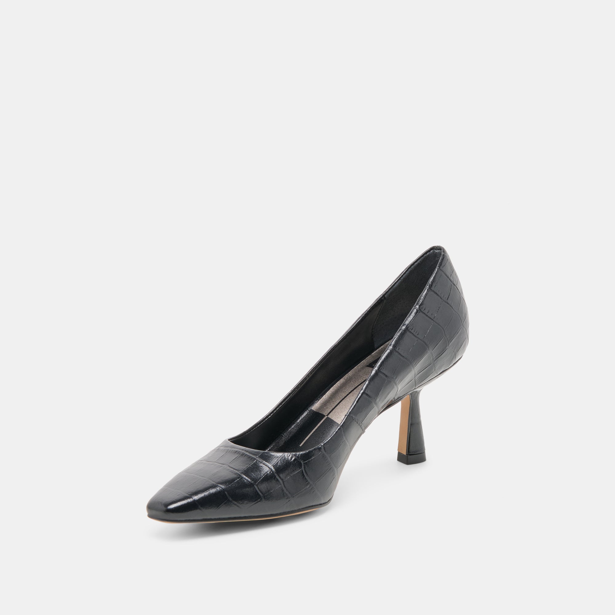 BRIONA HEELS NOIR CROCO EMBOSSED LEATHER - view 4
