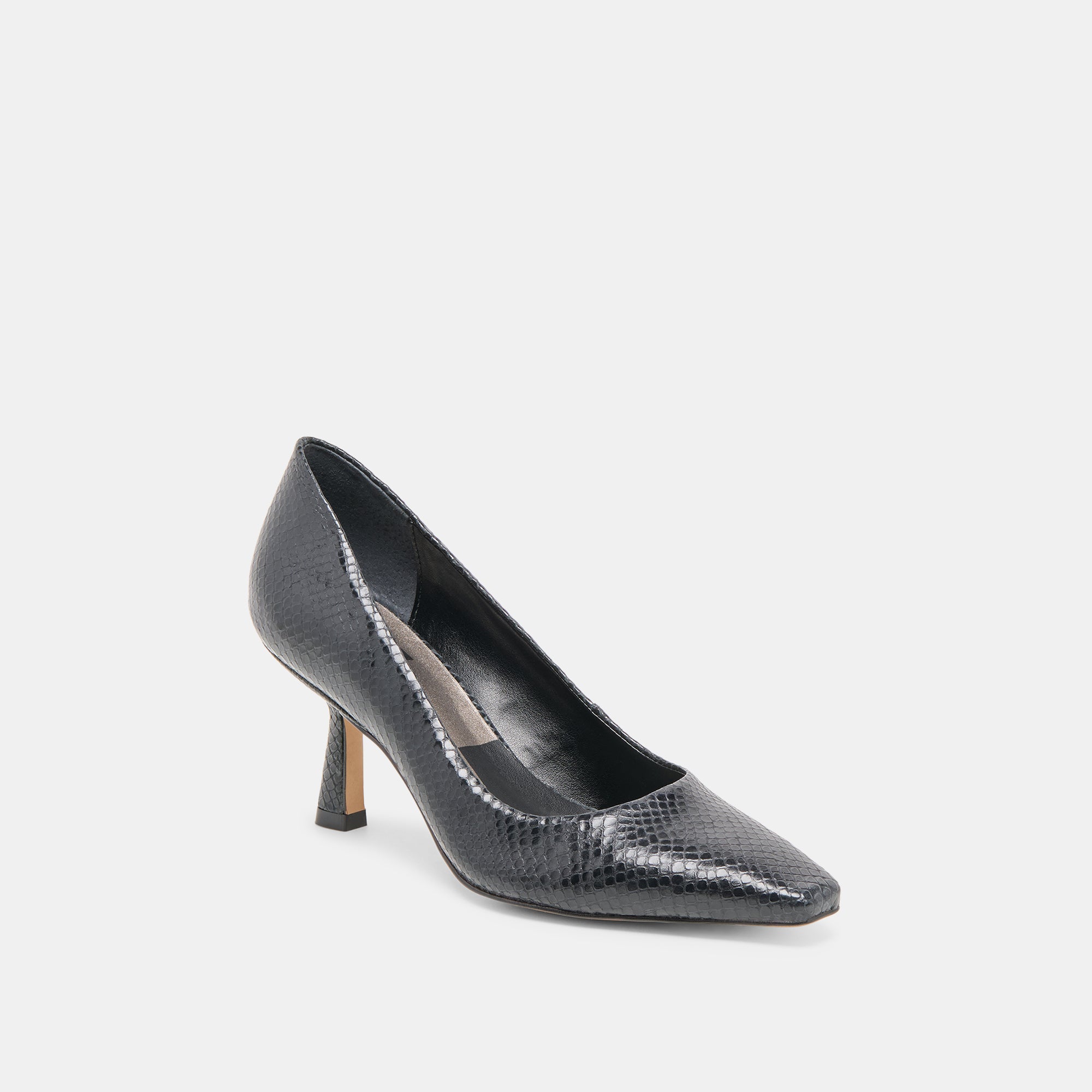 BRIONA HEELS ONYX EMBOSSED LEATHER - view 3