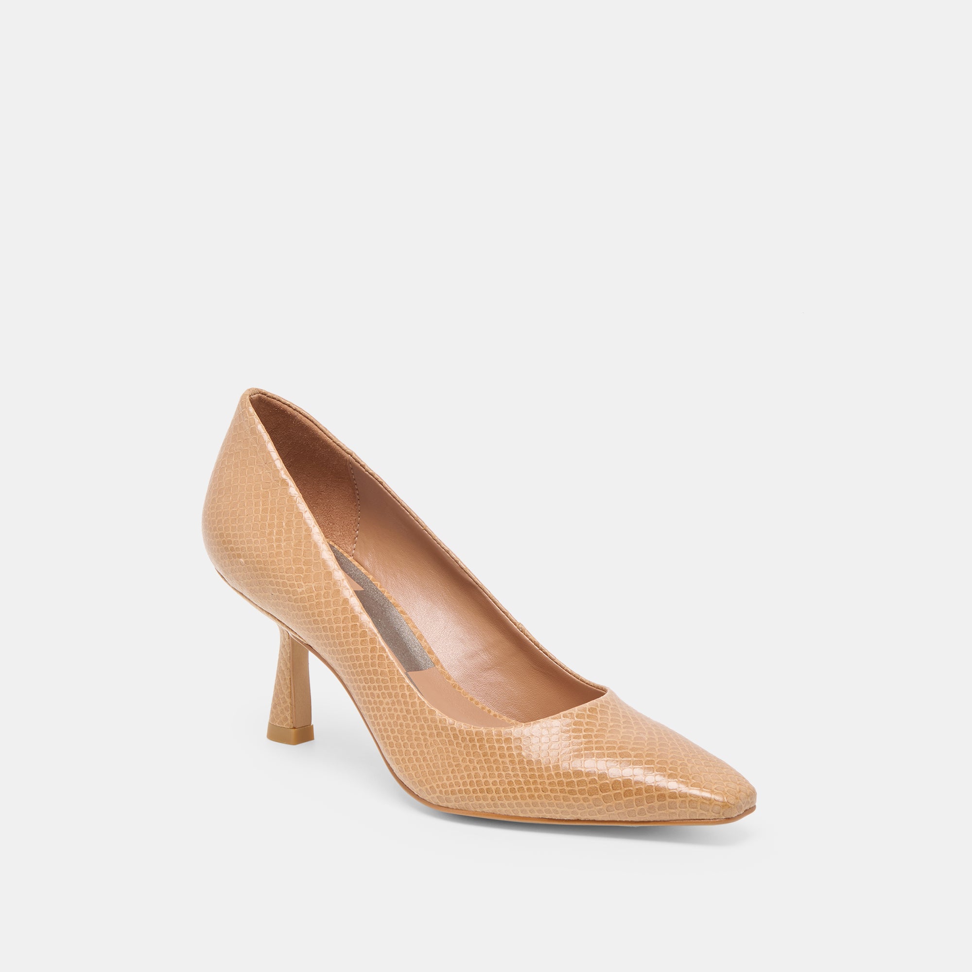 BRIONA HEELS WHISKEY EMBOSSED LEATHER - view 2