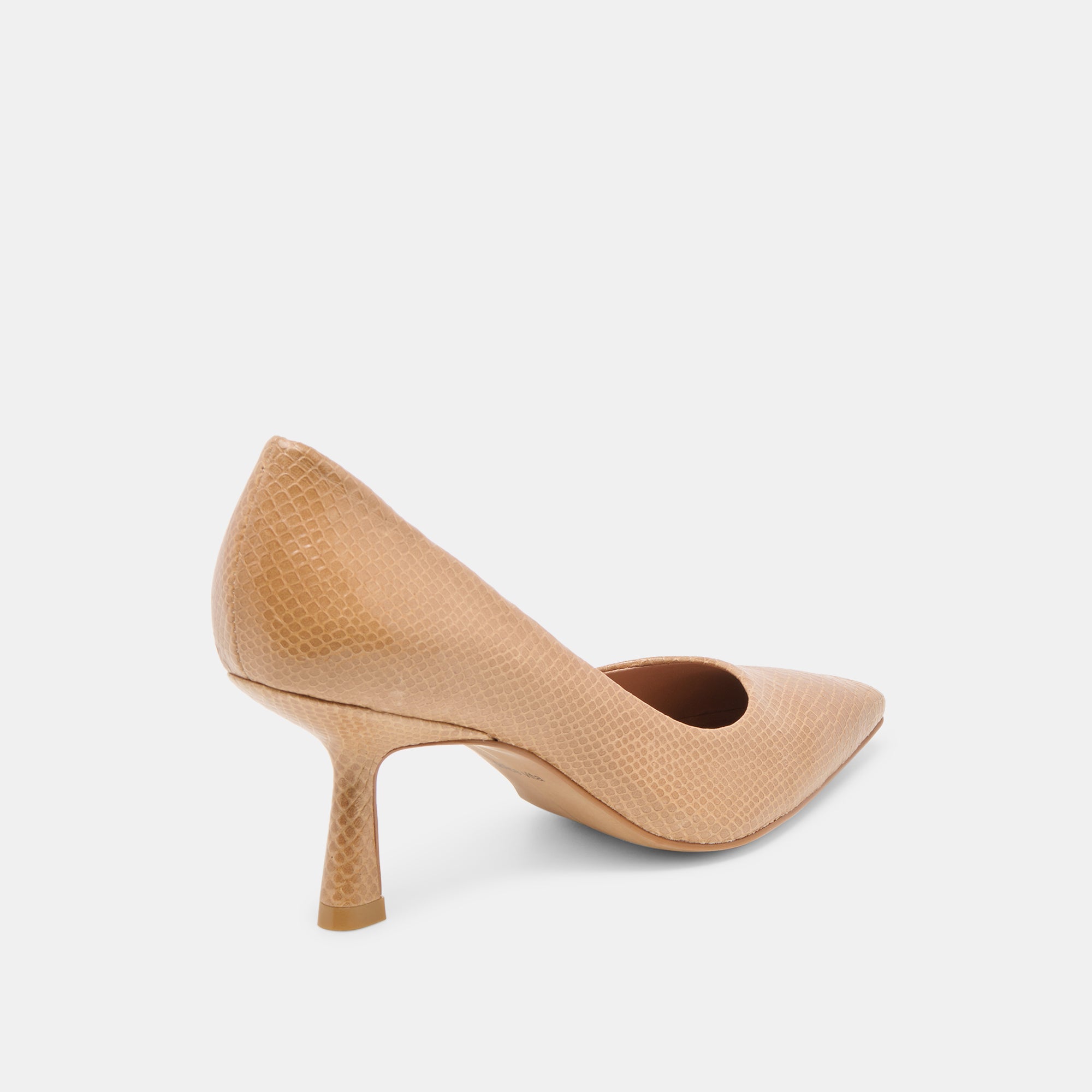BRIONA HEELS WHISKEY EMBOSSED LEATHER - view 3