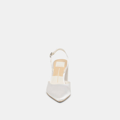 CAREL HIGH HEELS TRUE WHITE SATIN
