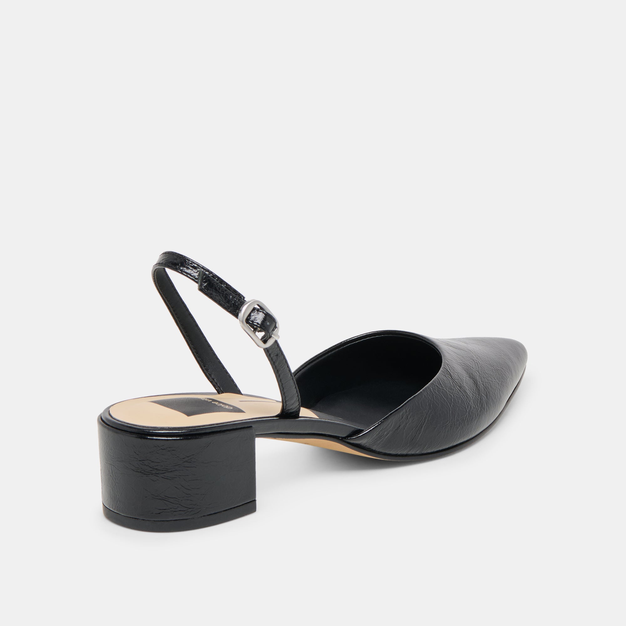 CAREL WIDE HEELS MIDNIGHT CRINKLE PATENT LEATHER - view 3