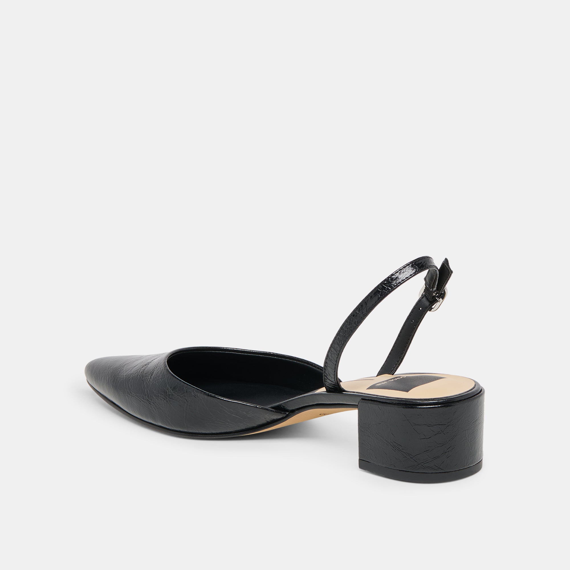 CAREL WIDE HEELS MIDNIGHT CRINKLE PATENT LEATHER - view 5