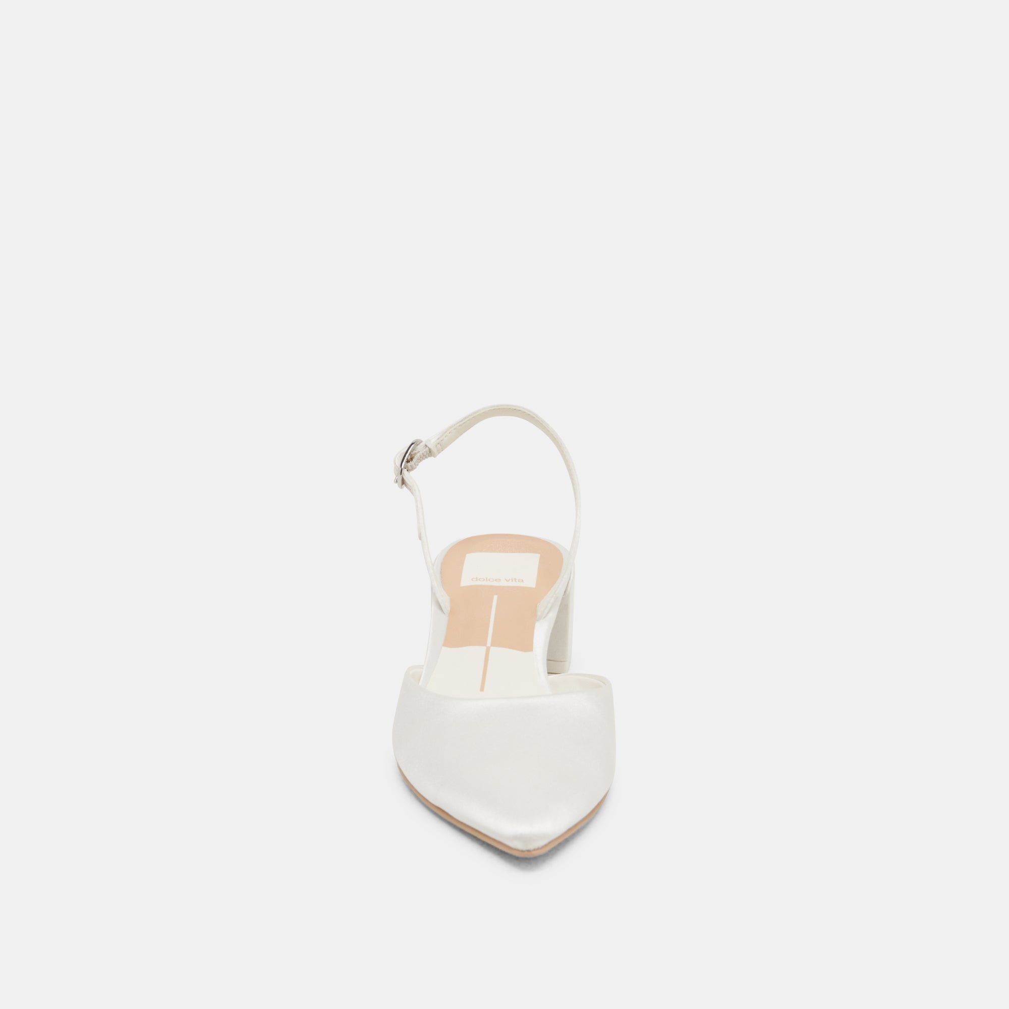 CAREL WIDE HEELS TRUE WHITE SATIN - view 6