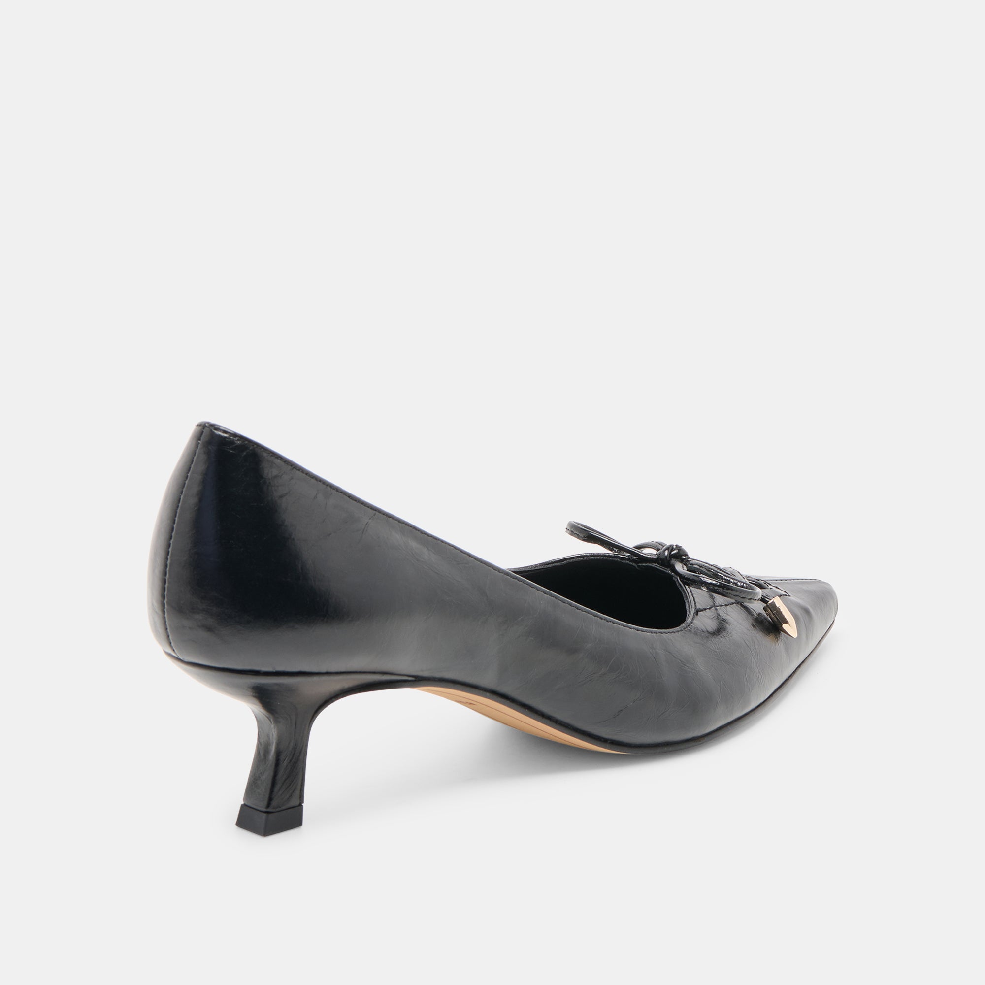CLARIE HEELS MIDNIGHT CRINKLE PATENT LEATHER - view 5