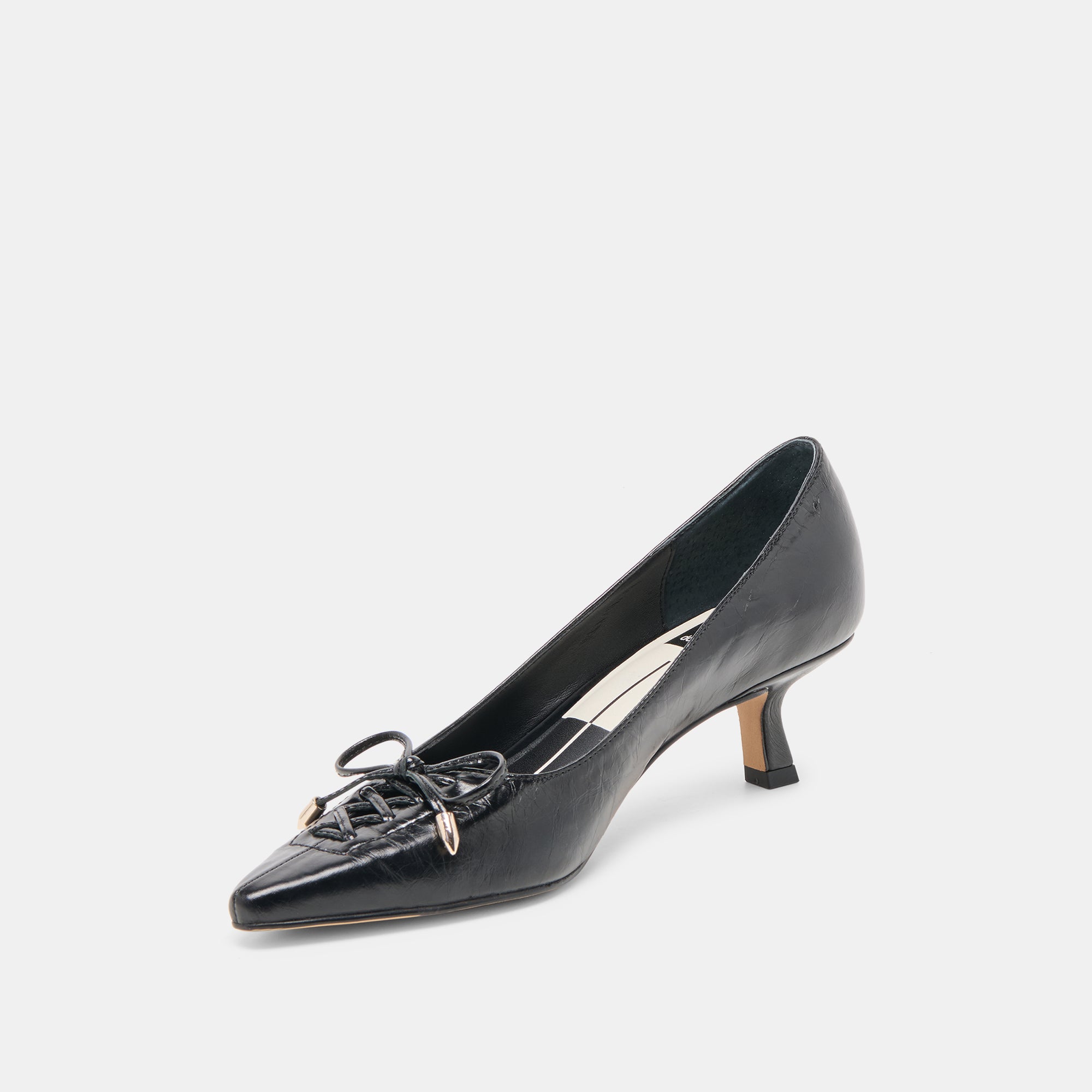 CLARIE HEELS MIDNIGHT CRINKLE PATENT LEATHER - view 6