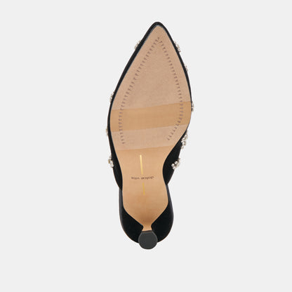 CLARA HEELS NERO VELVET