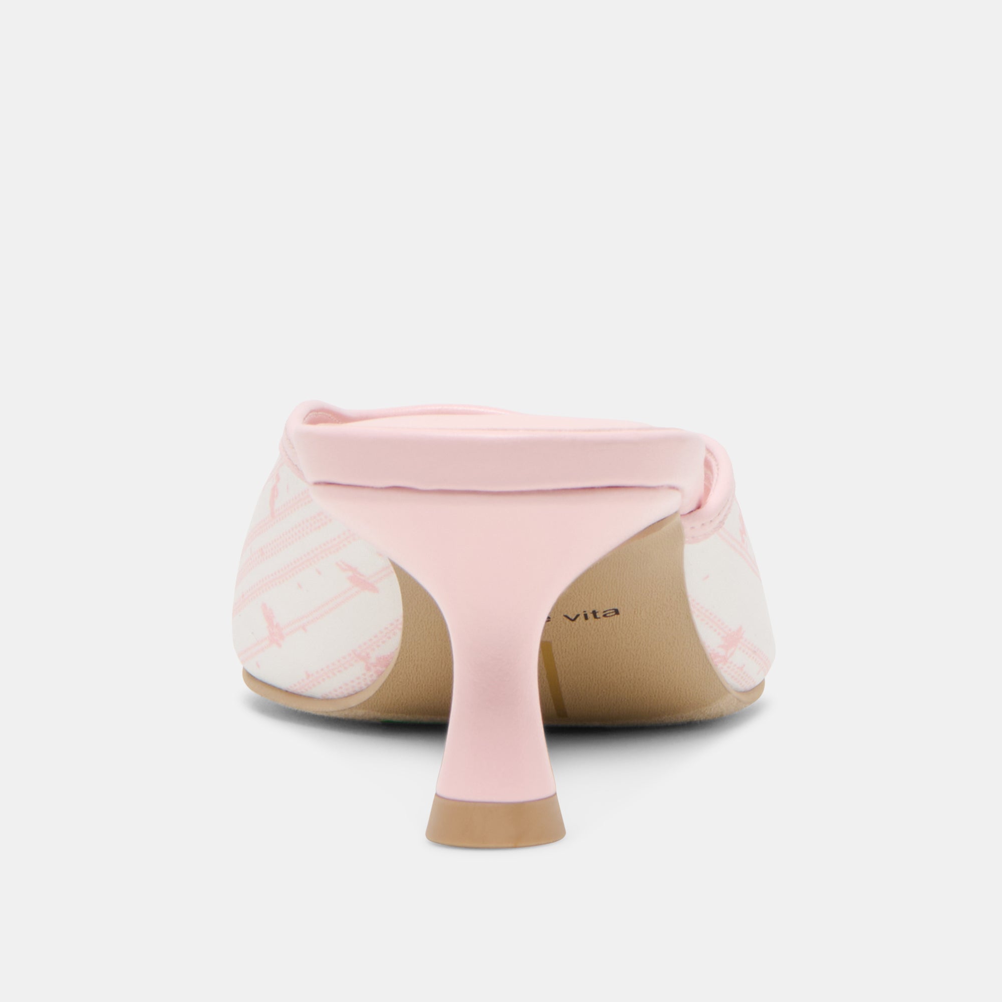 CLEO X BYRDIE GOLF WIDE HEELS PINK FLORAL SATIN - view 7