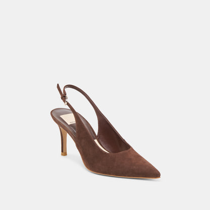 ELASI HEELS DK BROWN NUBUCK