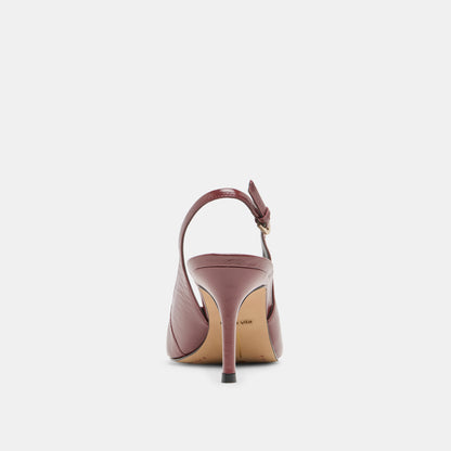 ELASI HEELS OXBLOOD CRINKLE PATENT