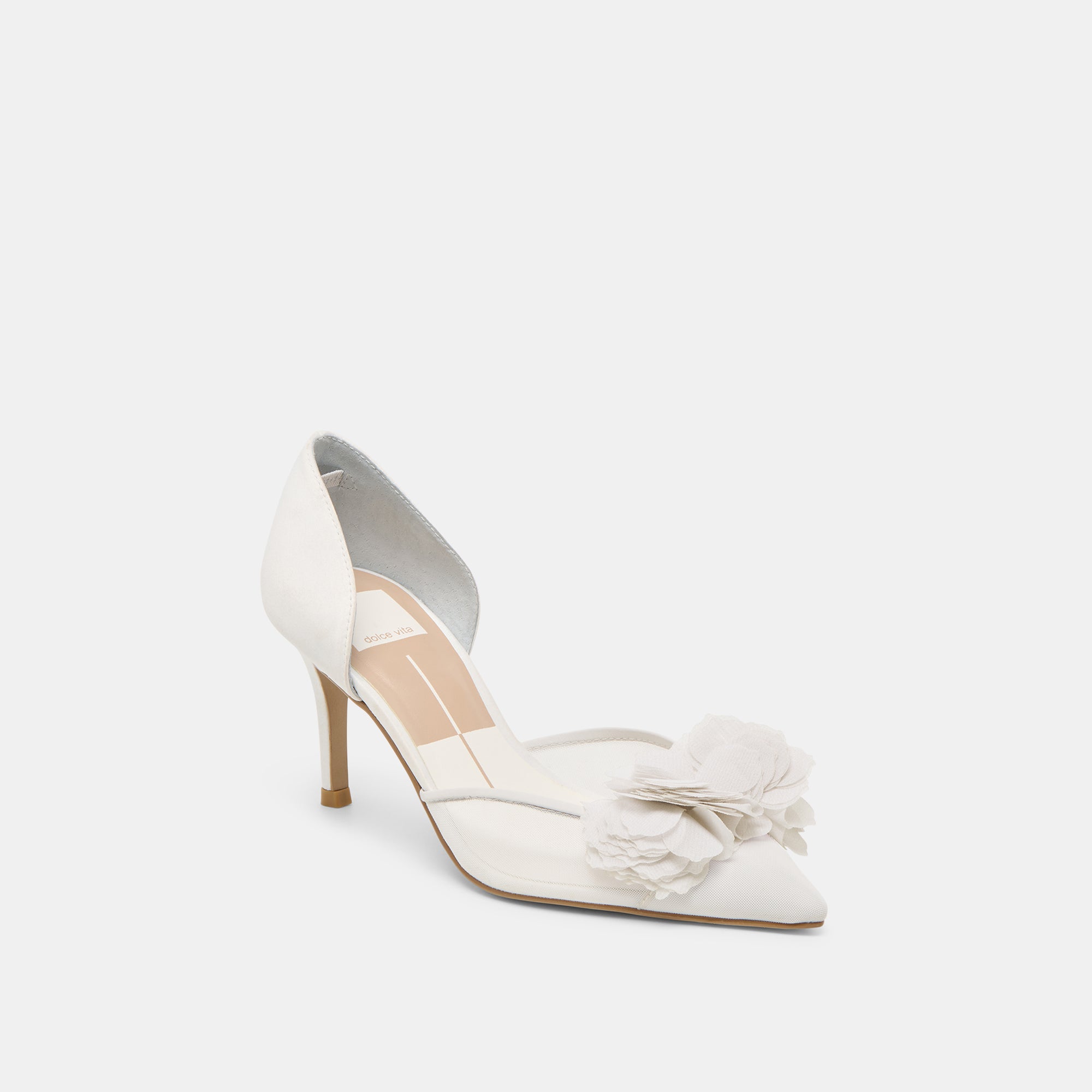 EVELIN HEELS WHITE MESH - view 3