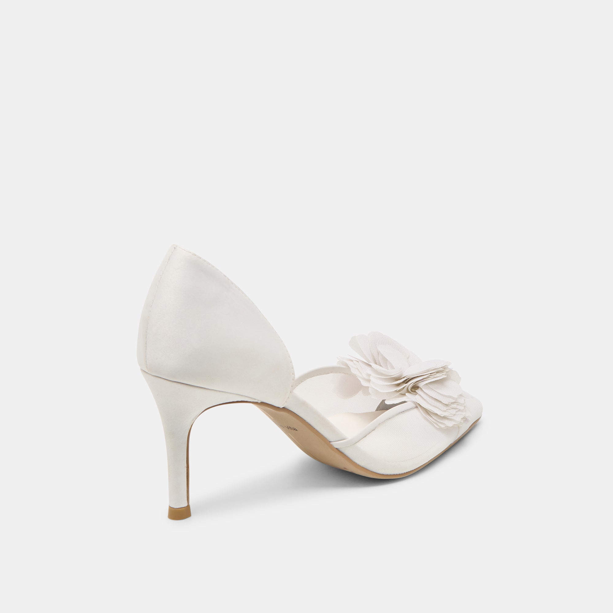EVELIN HEELS WHITE MESH - view 5