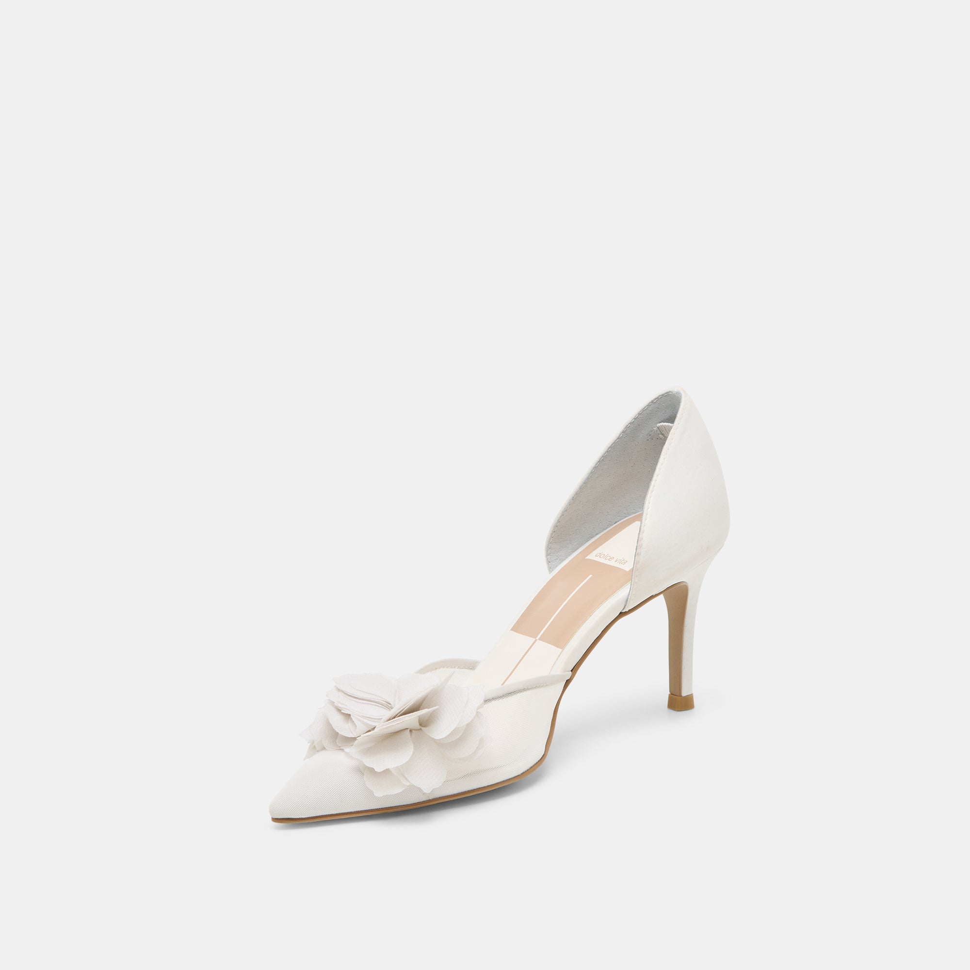 EVELIN HEELS WHITE MESH - view 6