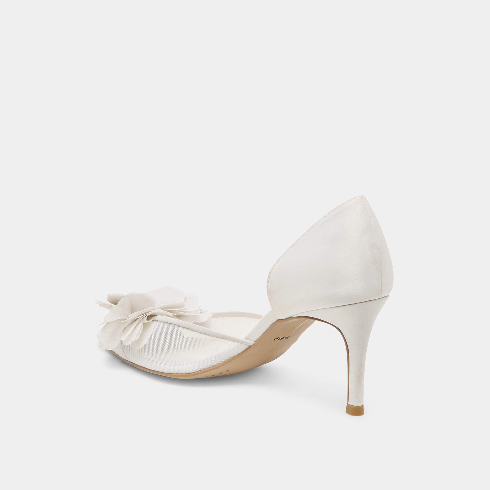 EVELIN HEELS WHITE MESH - view 7