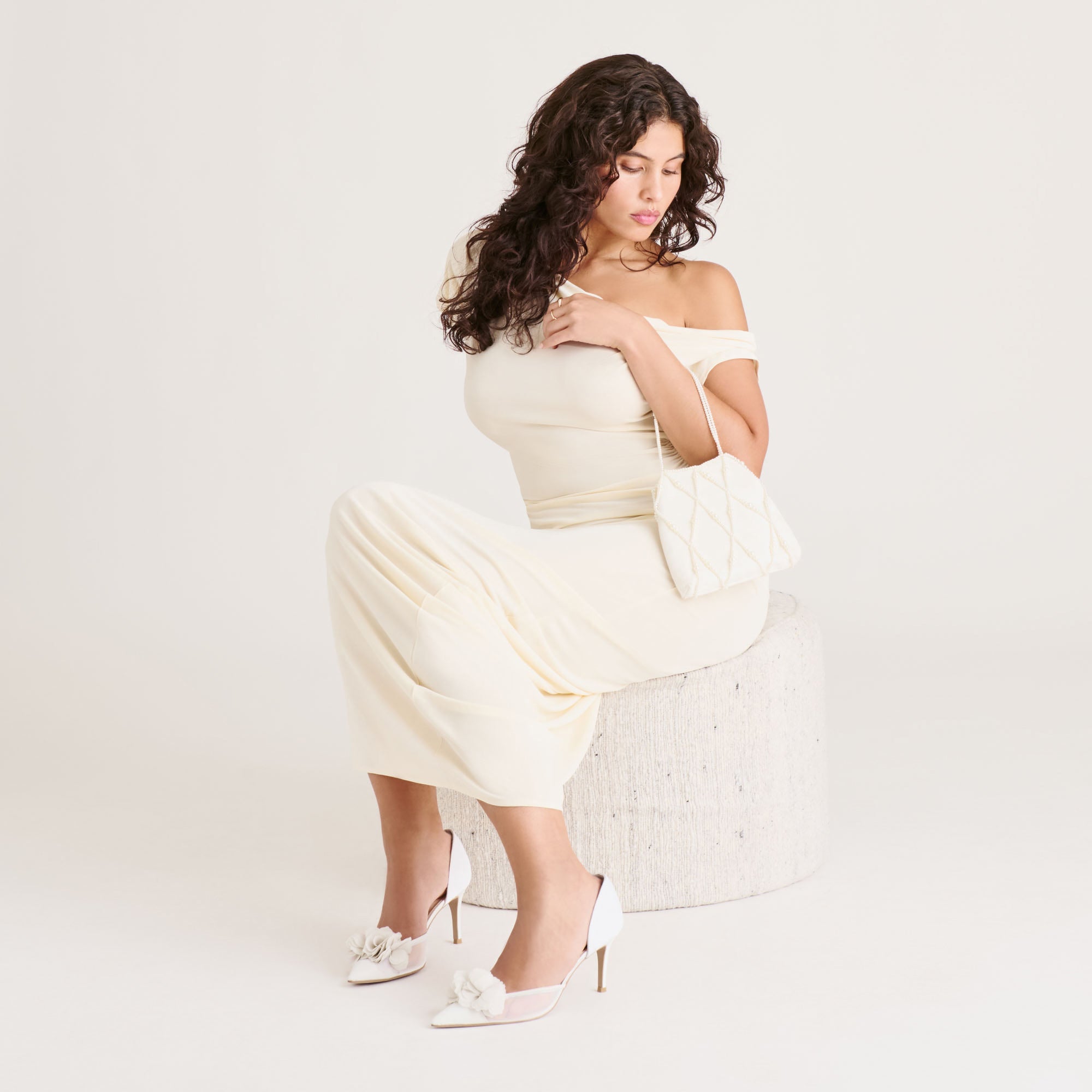 EVELIN HEELS WHITE MESH - view 8