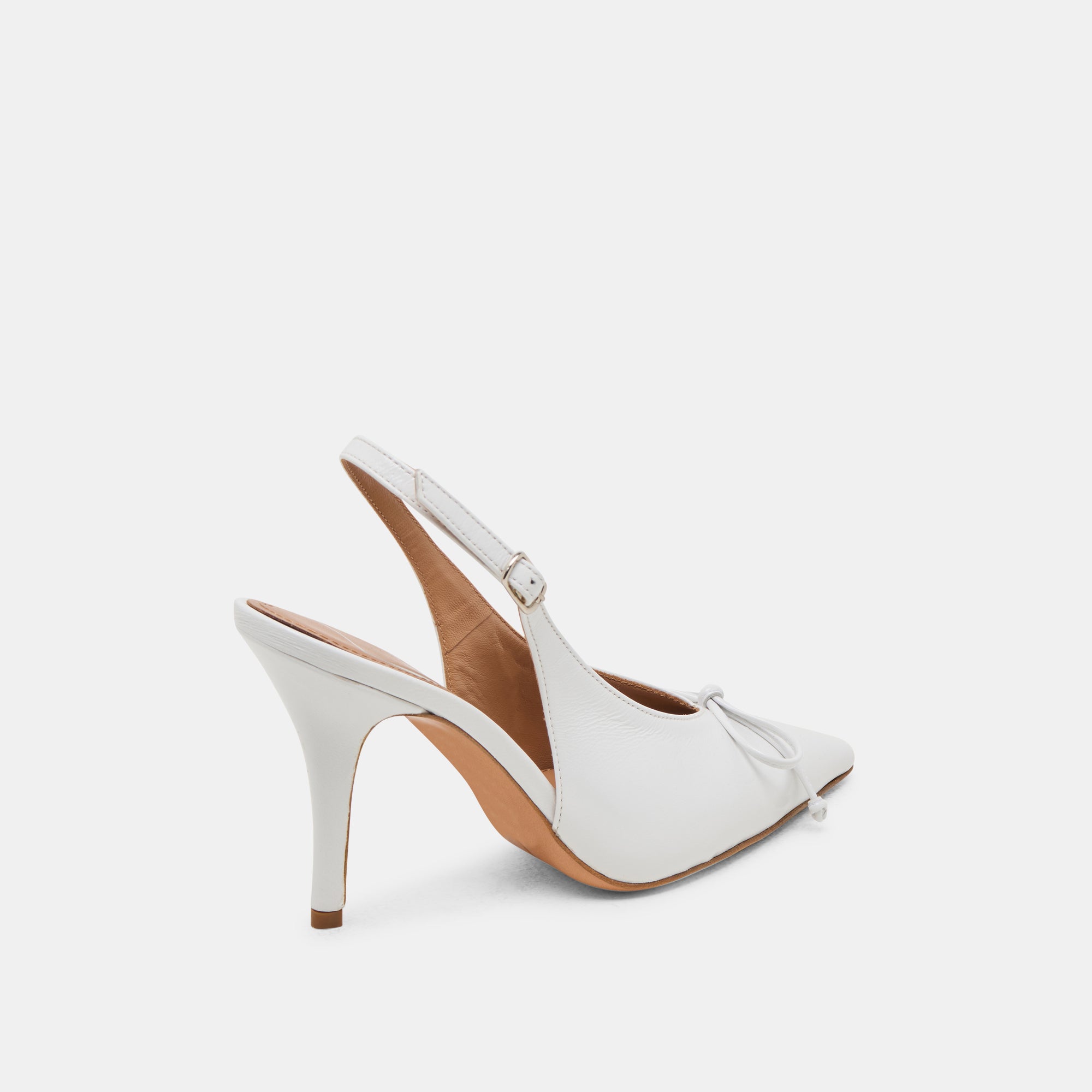 GEENA HEELS WHITE LEATHER - view 3