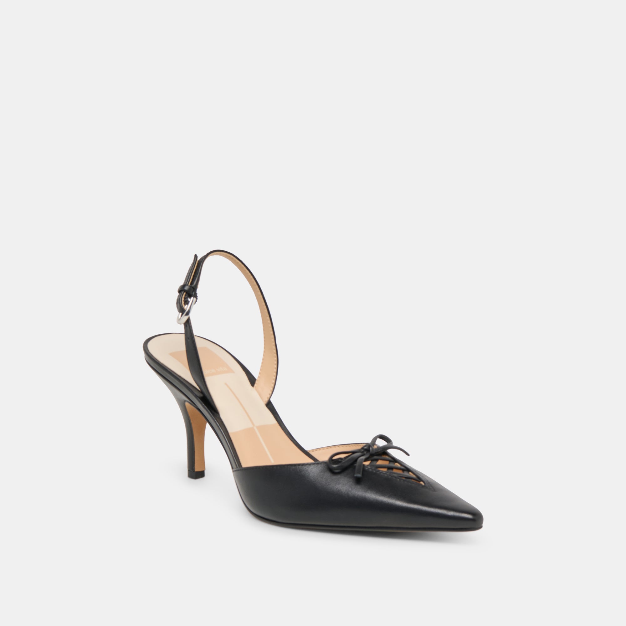 HAMYA HEELS BLACK LEATHER - view 2