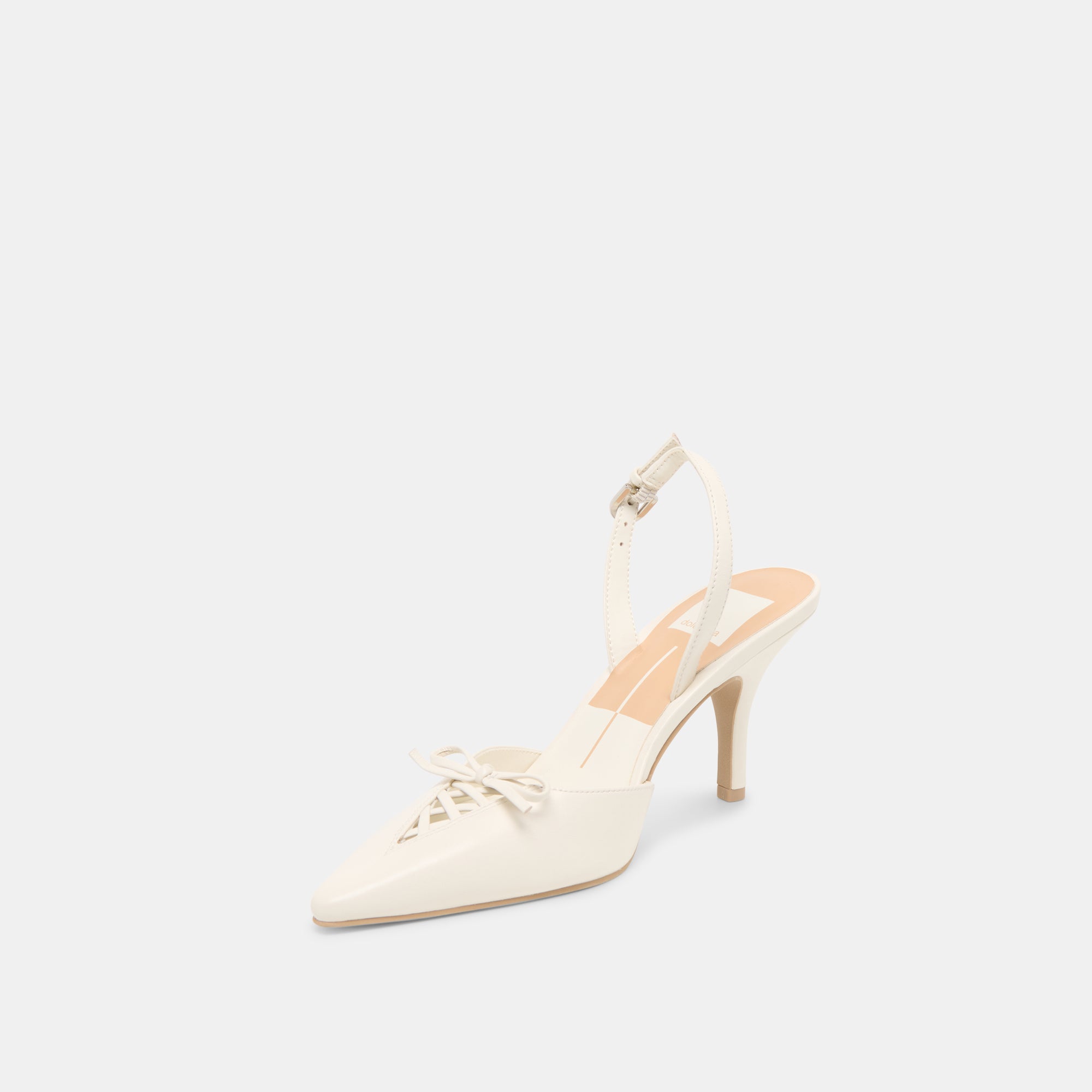 HAMYA HEELS WHITE LEATHER - view 7