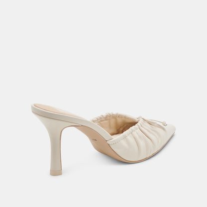 KAIRI HEELS IVORY CRINKLE PATENT