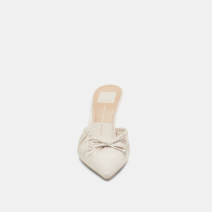 KAIRI HEELS IVORY CRINKLE PATENT