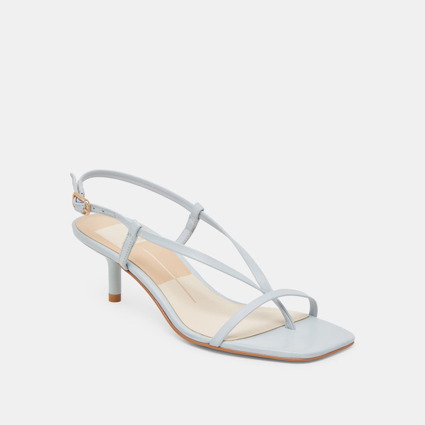 LAURY HEELS ICE BLUE LEATHER