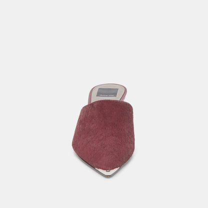 LEXY HEELS BERRY CALF HAIR